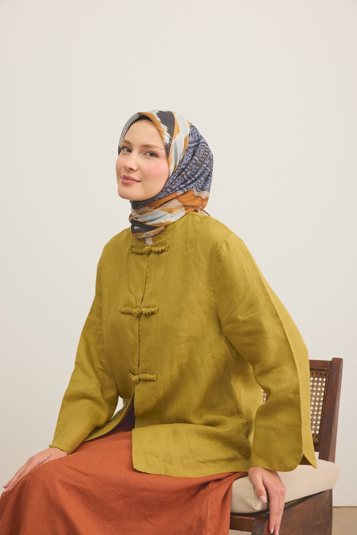 Soft Eşarp Urban Patch Tarçın
