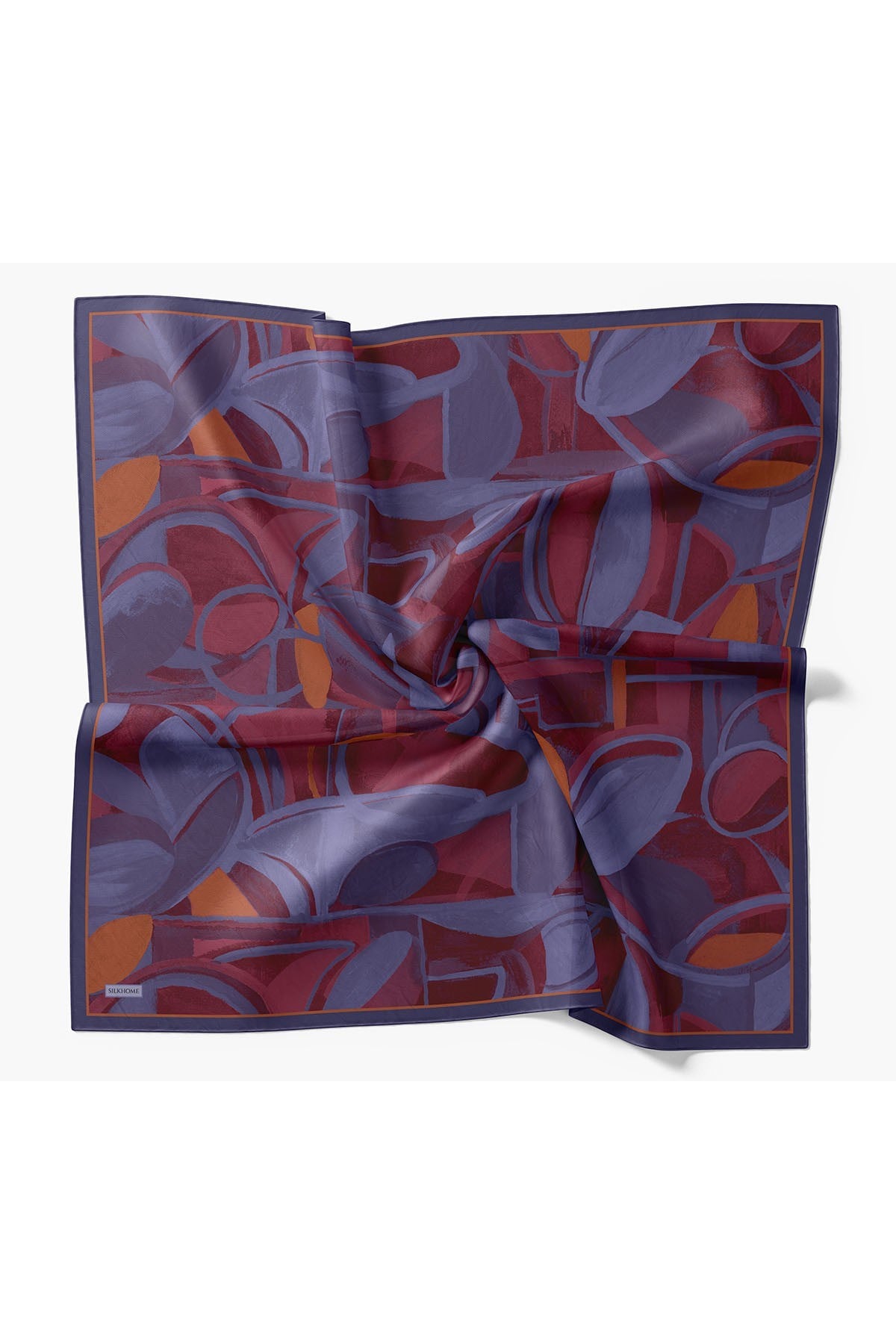 Velora Eşarp Abstract Koyu Mor