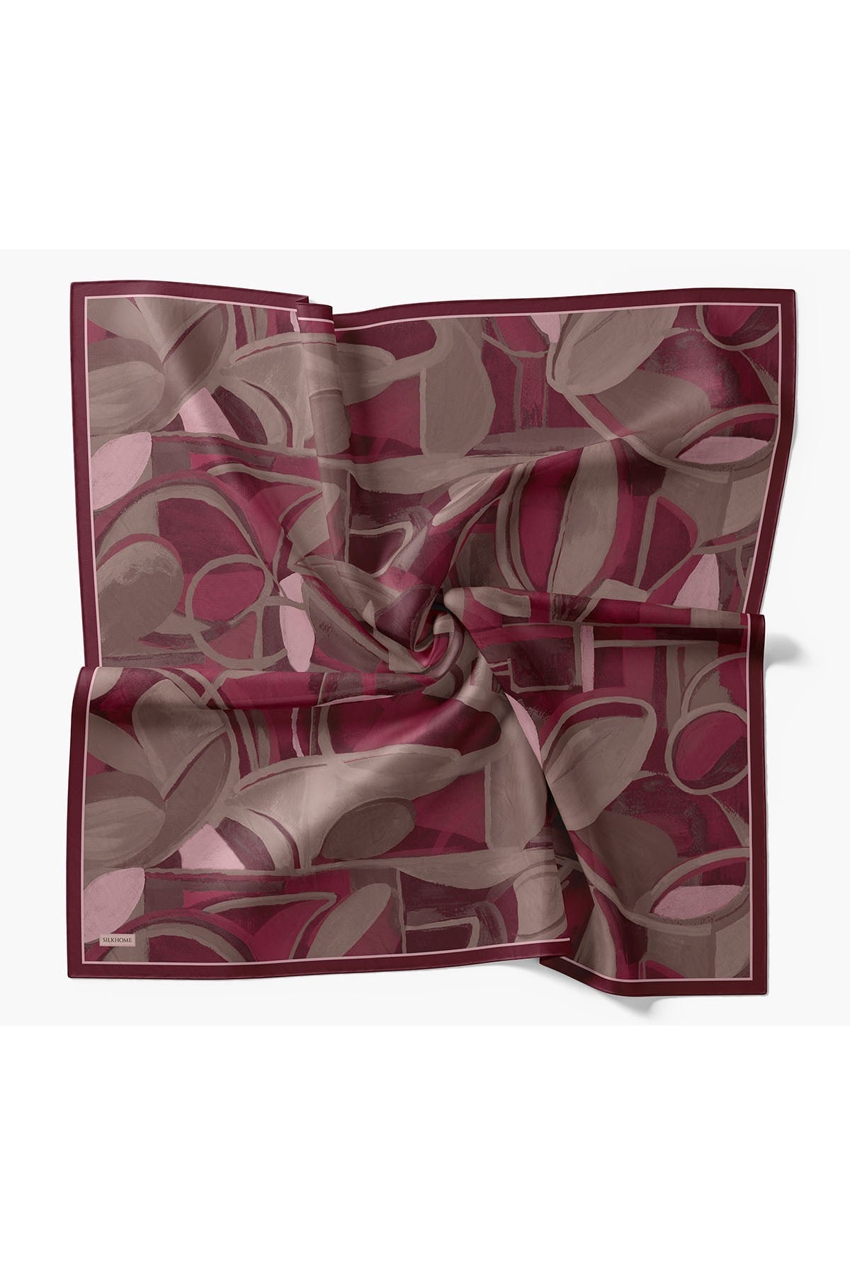 Velora Eşarp Abstract Vişne Çürüğü