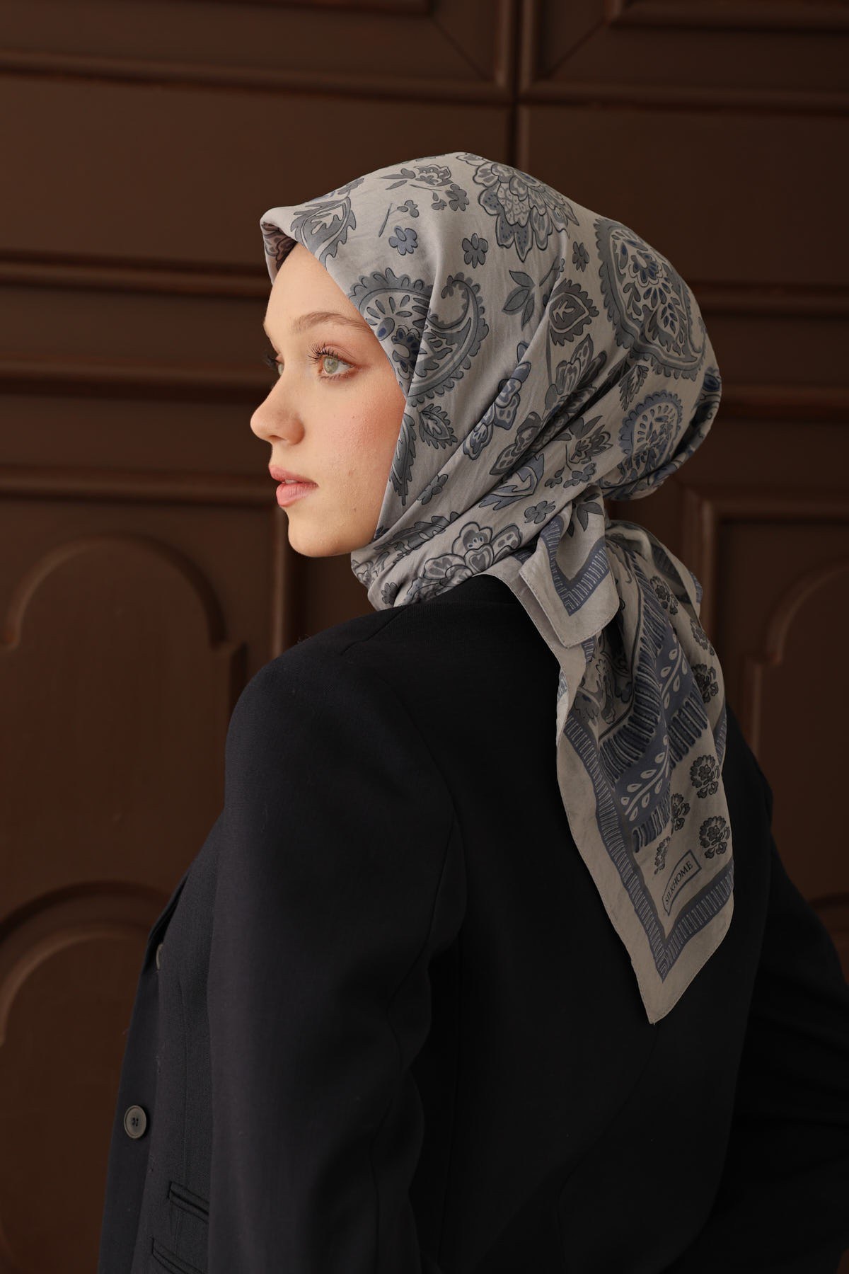 Velora Eşarp Shawl Pattern Gümüş