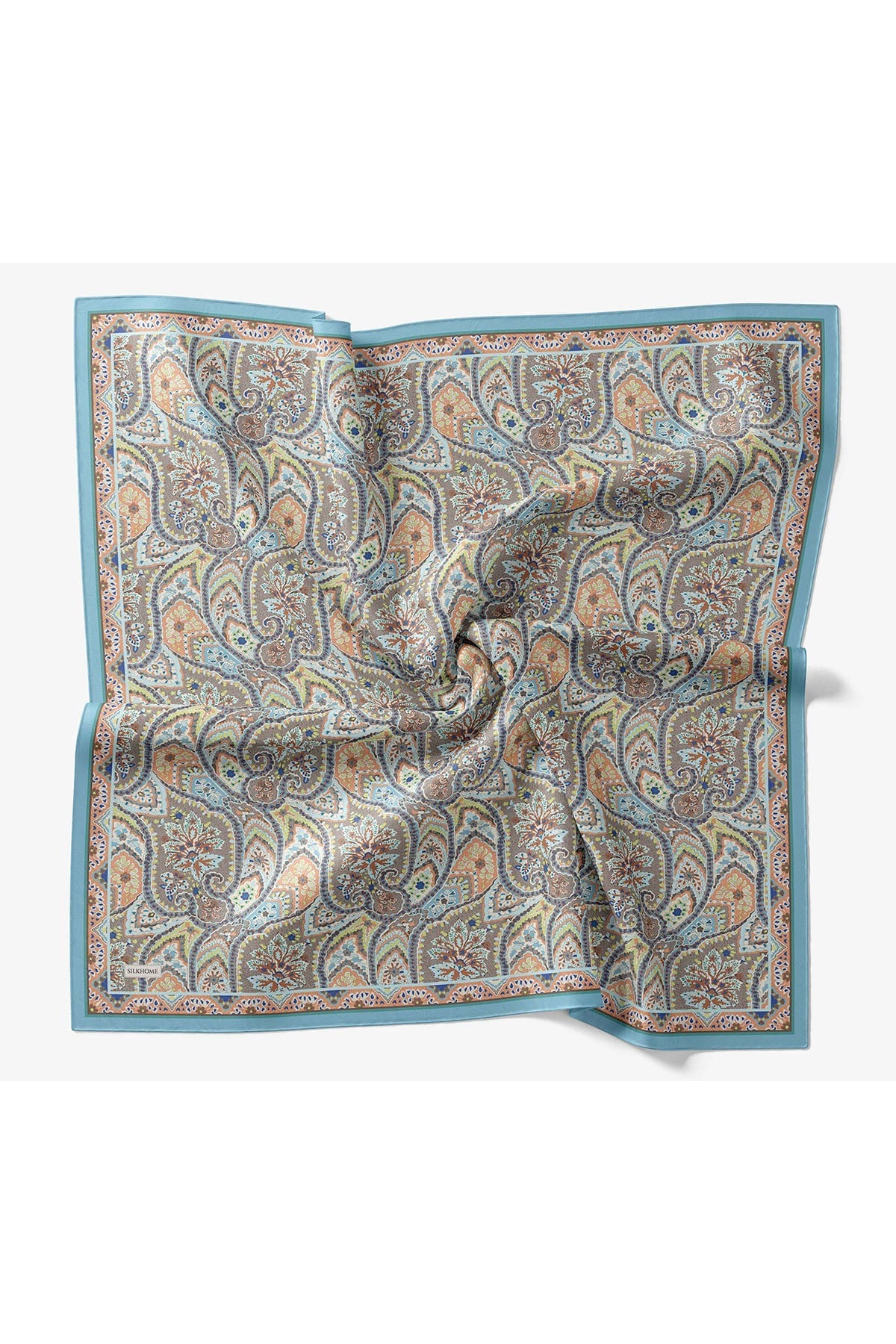 Velora Eşarp Vintage Paisley Mavi