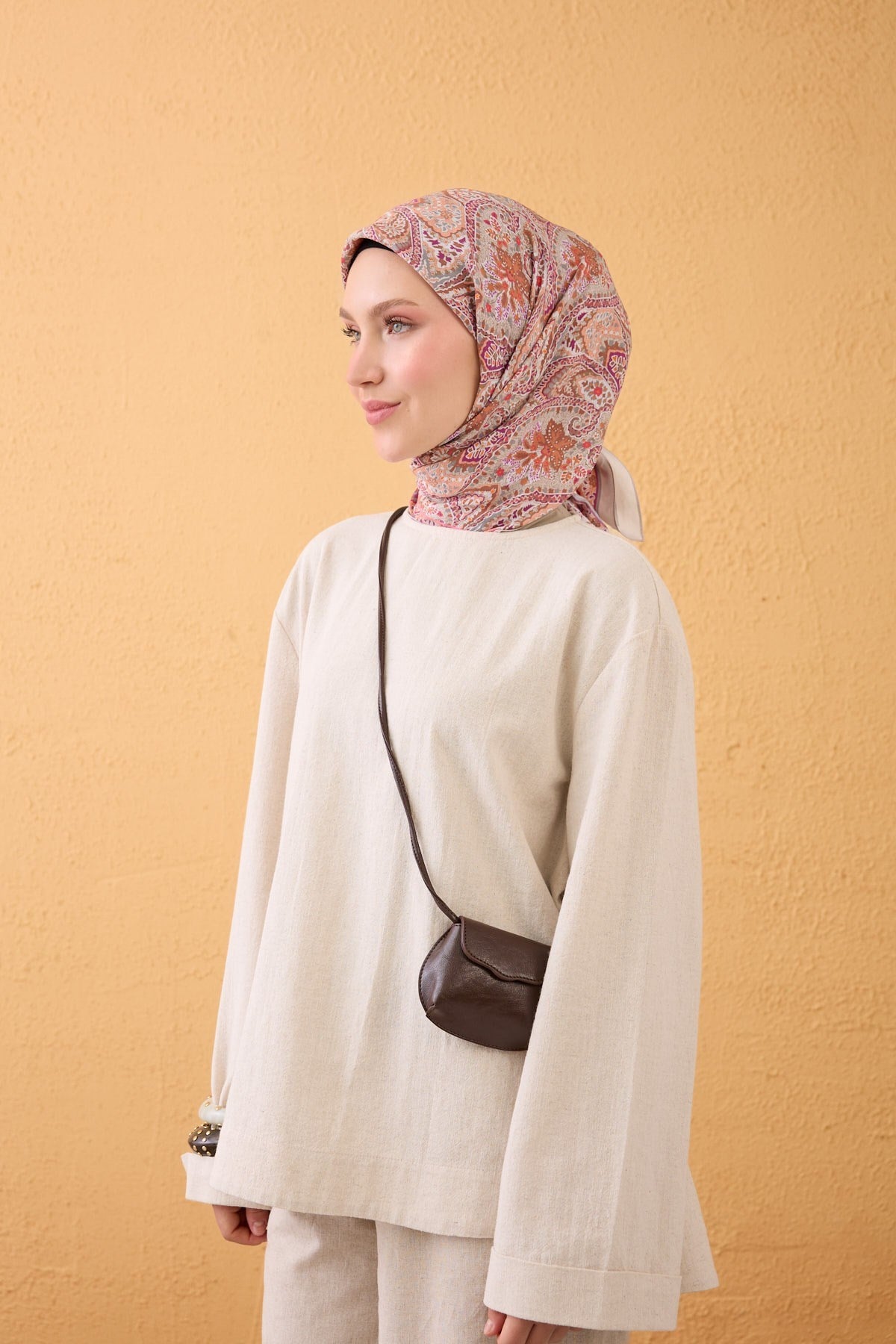 Velora Eşarp Vintage Paisley Somon