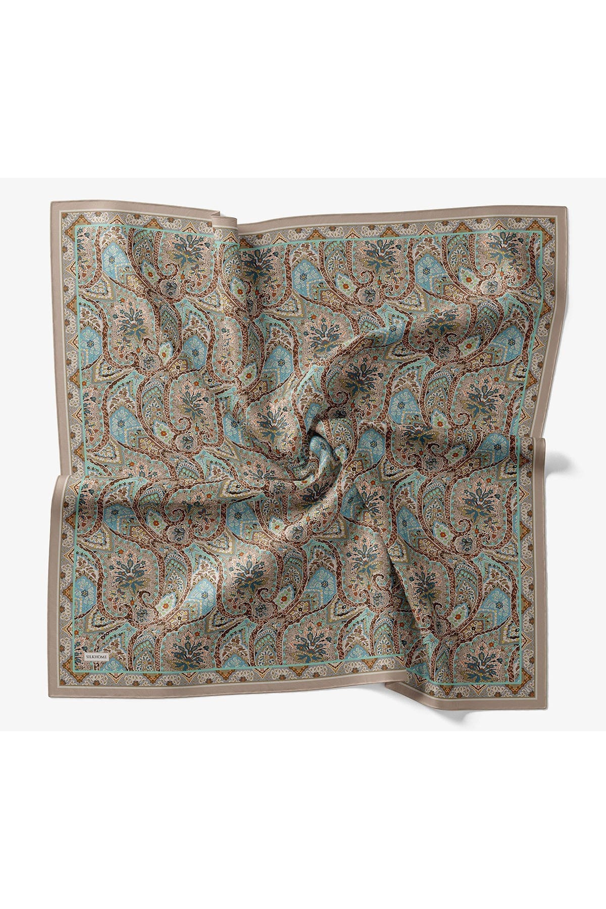 Velora Eşarp Vintage Paisley Vizon