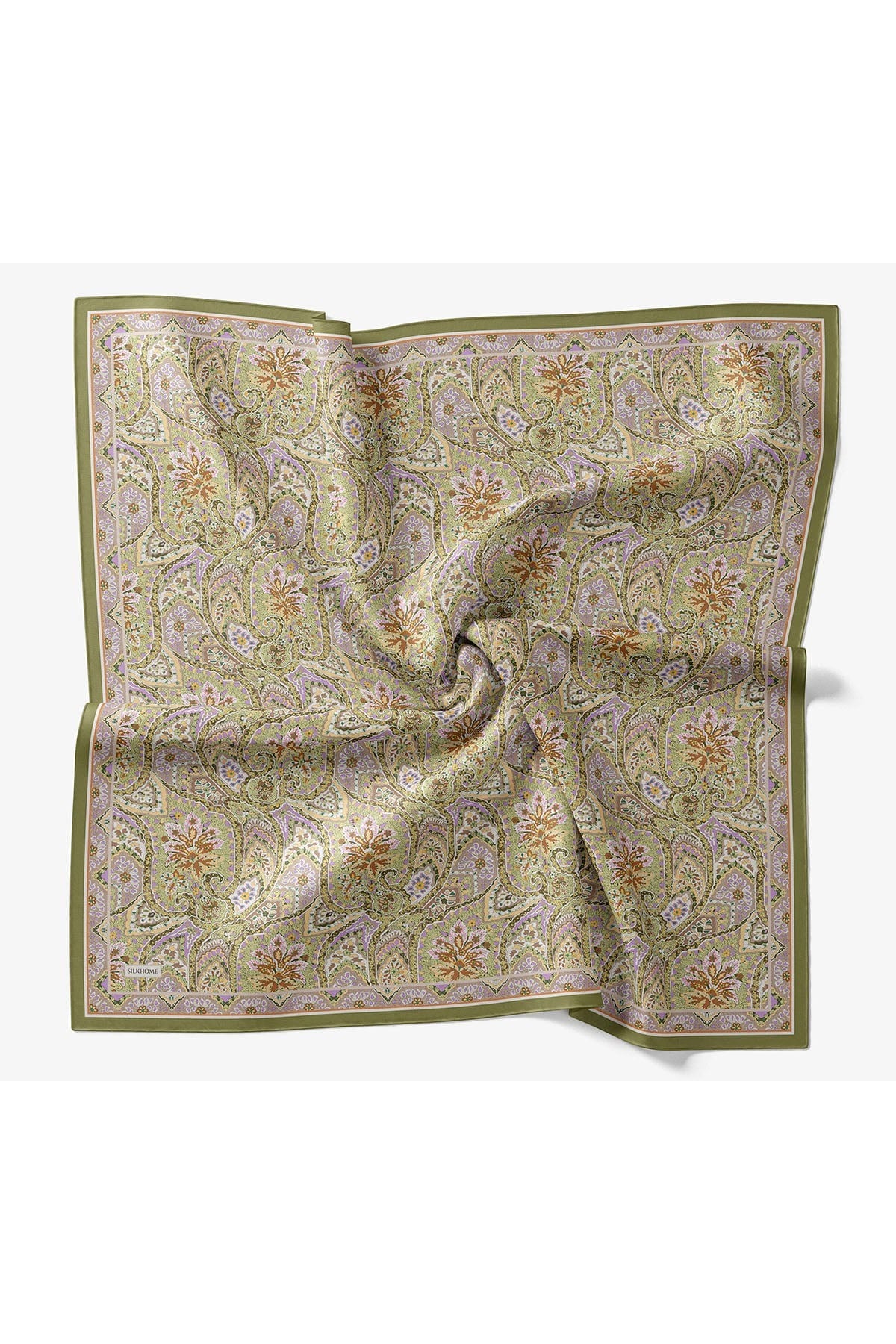 Velora Eşarp Vintage Paisley Yeşil