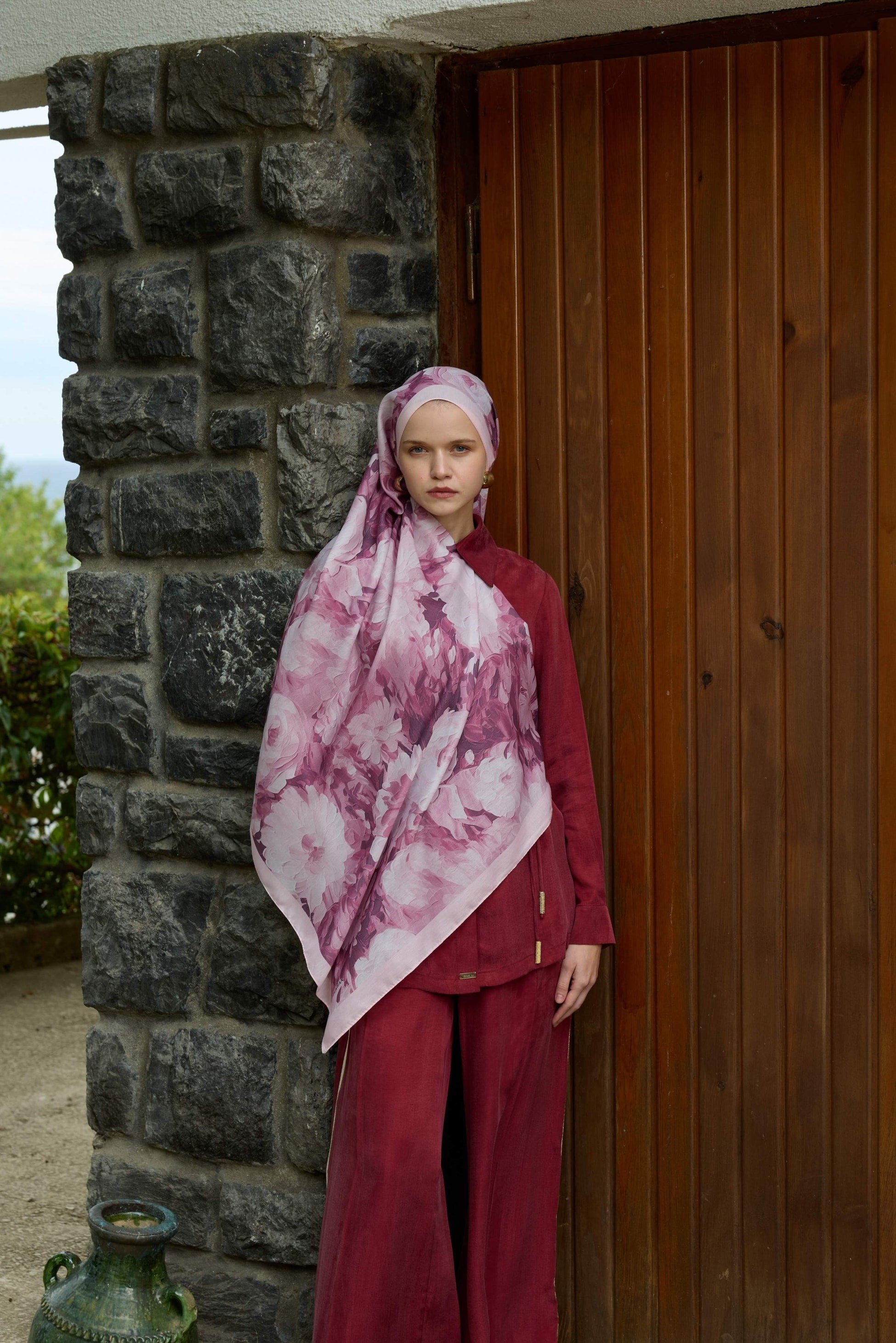 Winter Bloom Soft Şal 3069