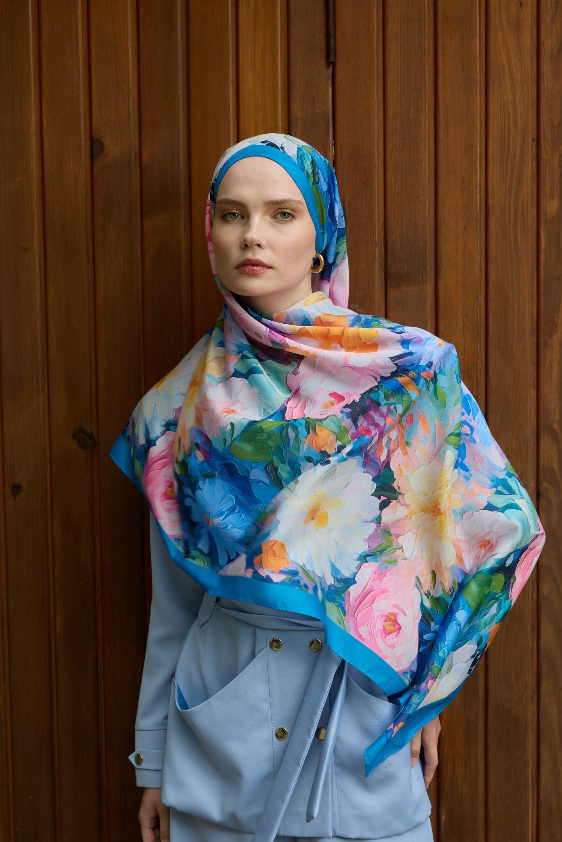 Winter Bloom Soft Şal 3069
