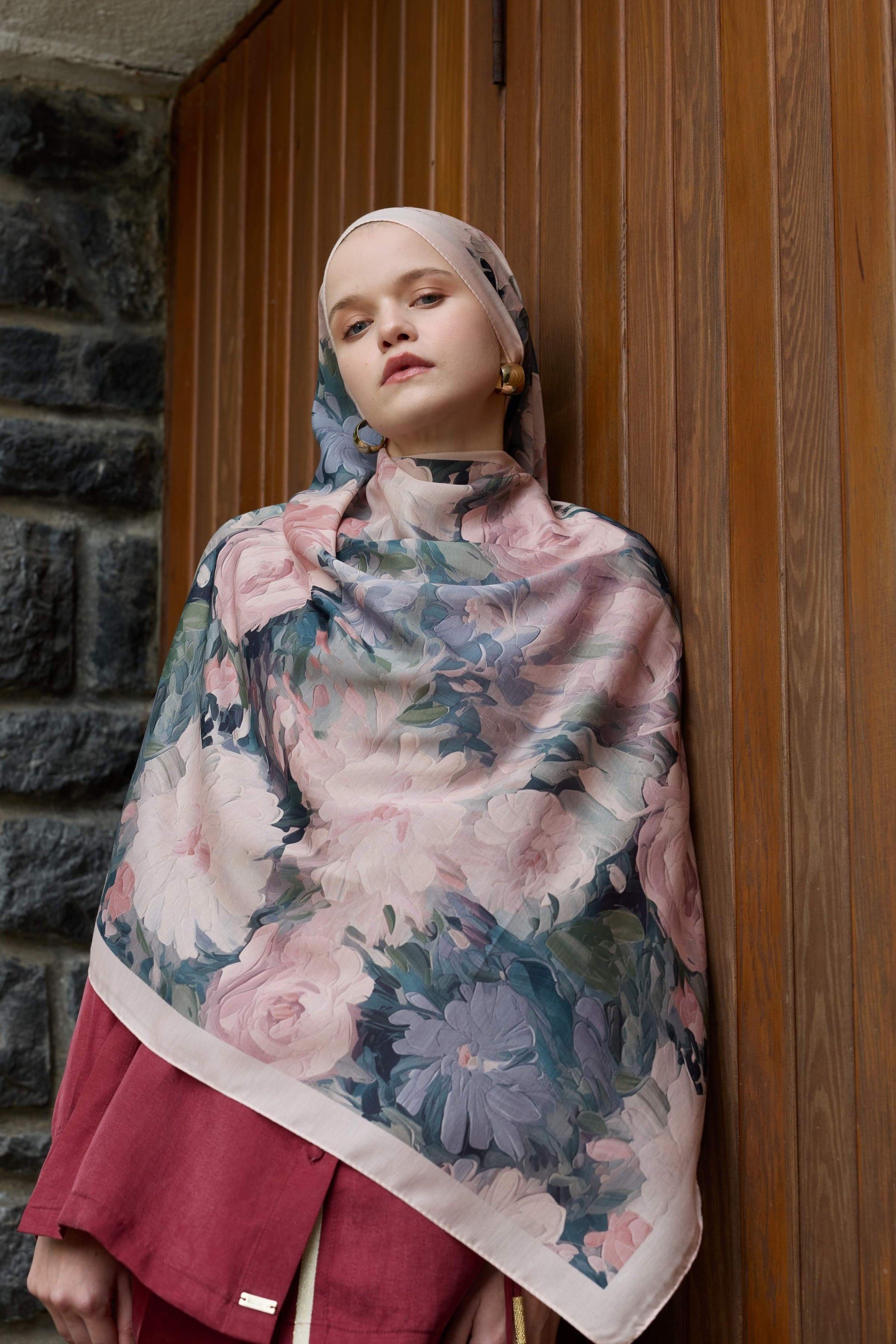 Winter Bloom Soft Şal 3069
