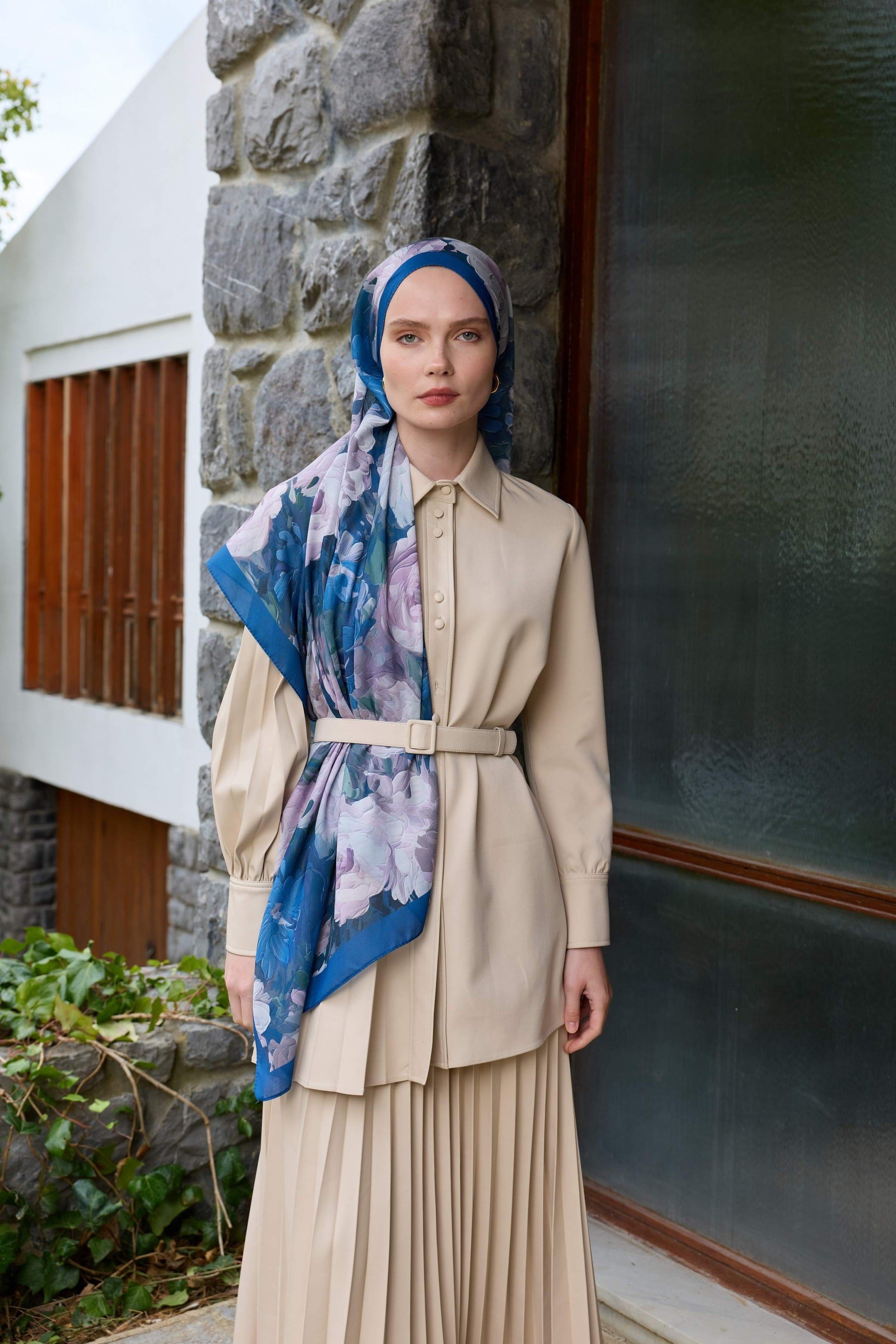 Winter Bloom Soft Şal 3069