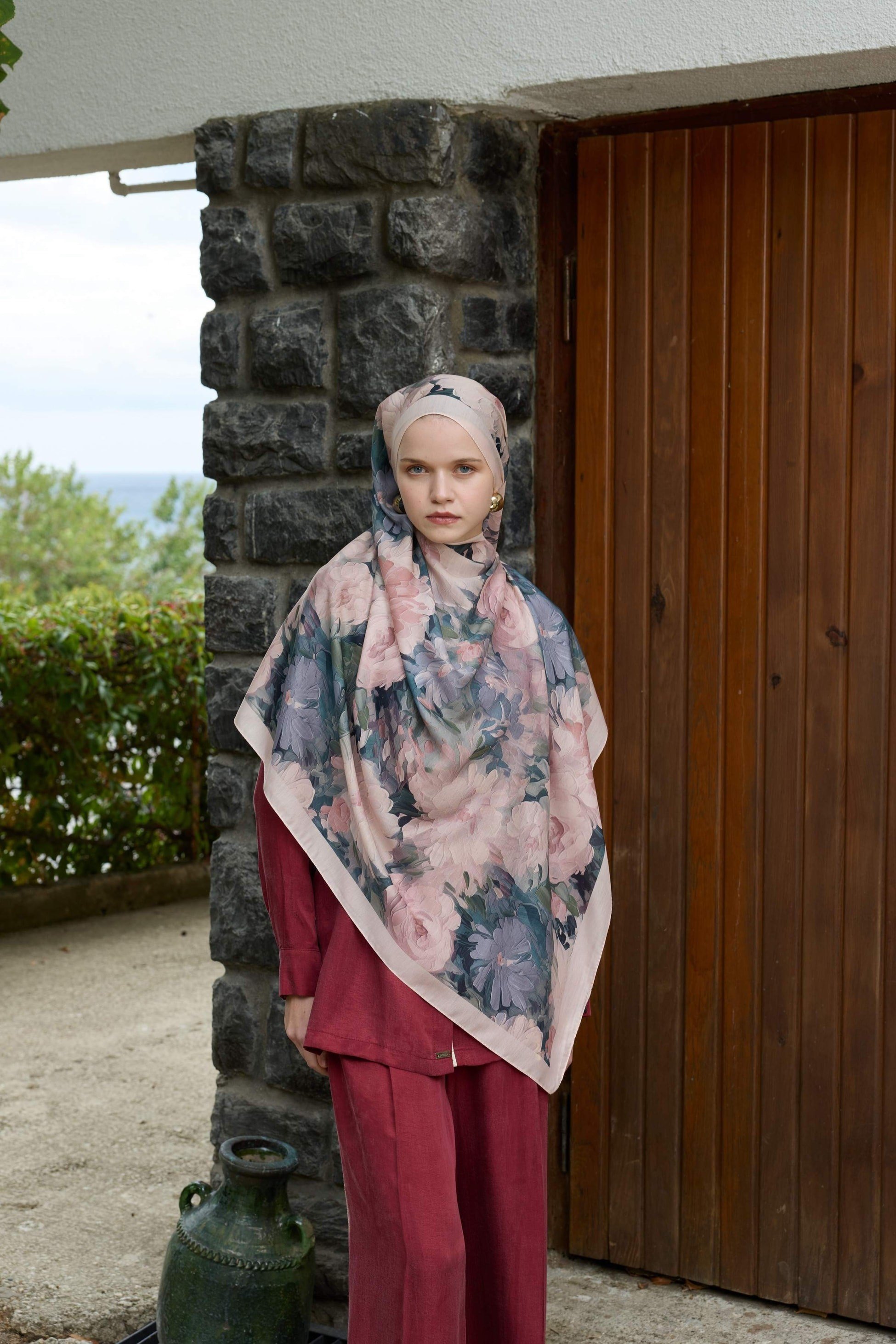 Winter Bloom Soft Şal 3069