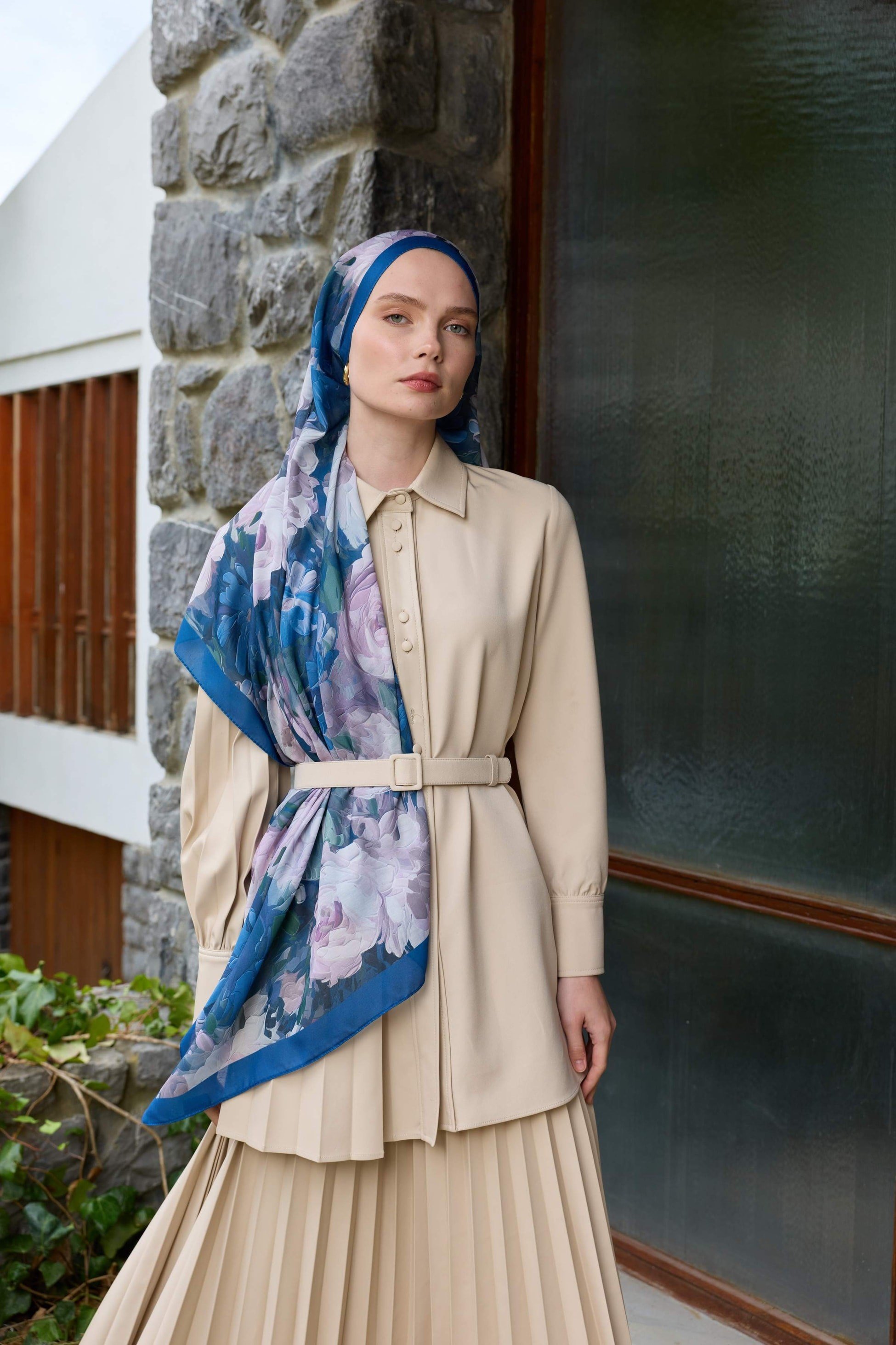 Winter Bloom Soft Şal 3069