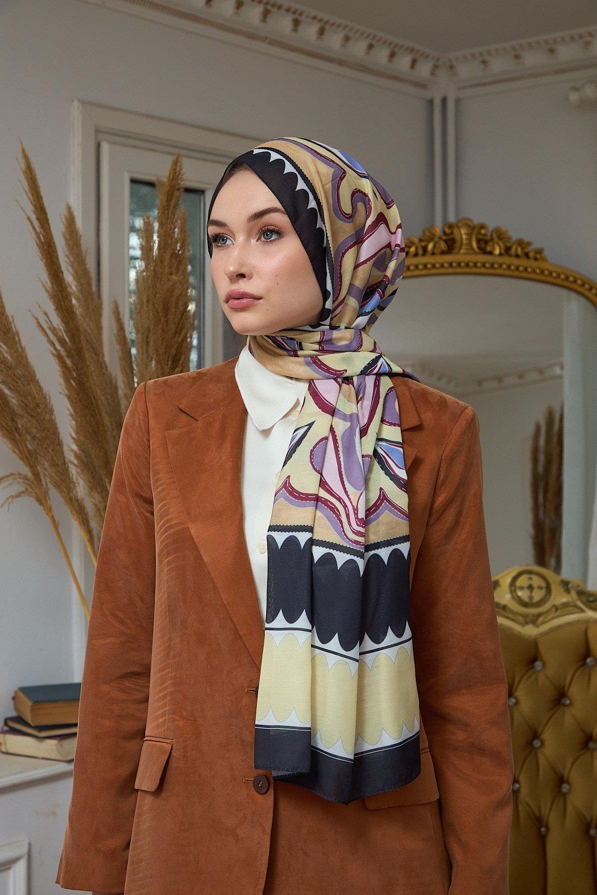 Yaz Işıltısı Koleksiyonu Soft Şal Açık Sarı Şeftali 3045-15