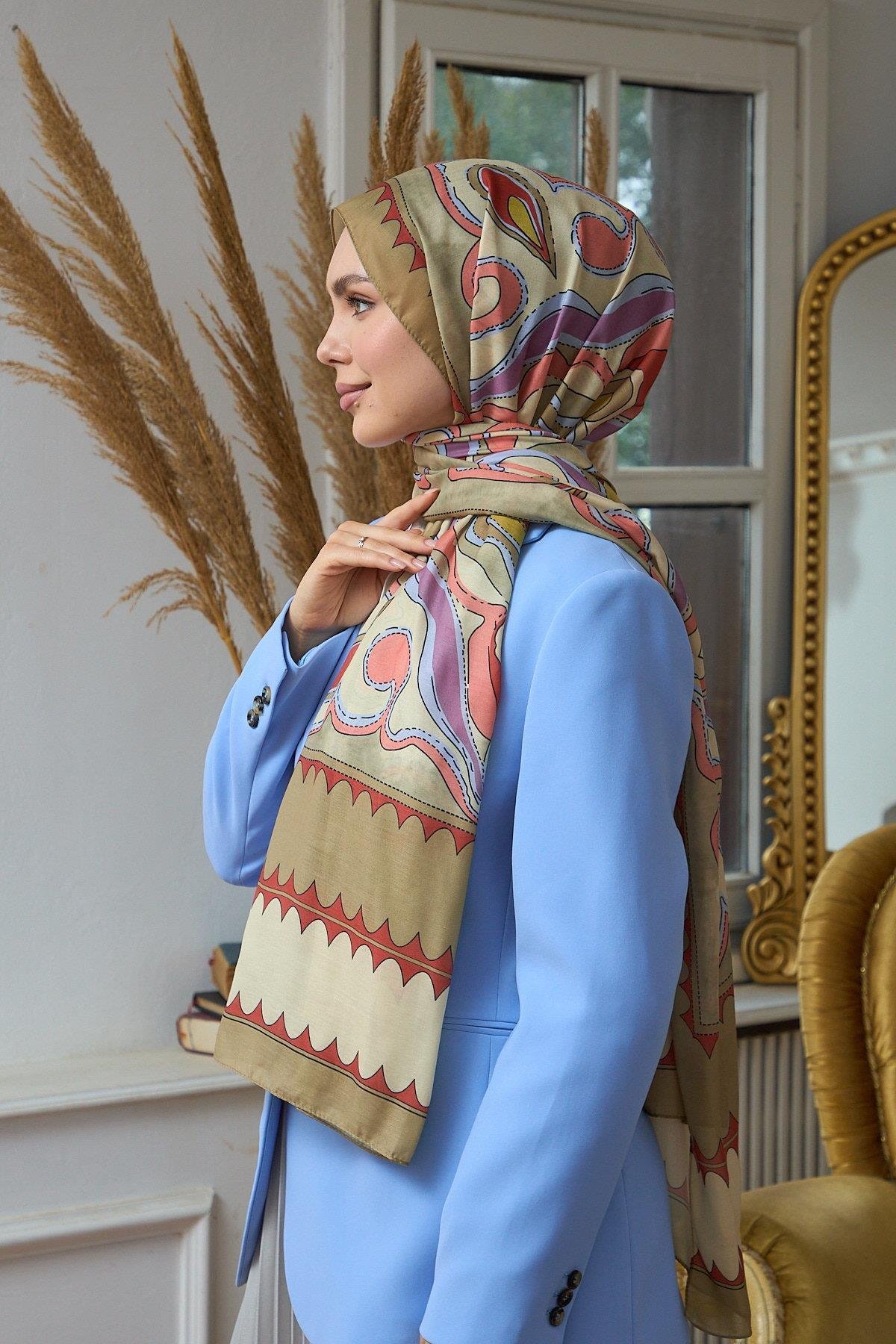 Yaz Işıltısı Koleksiyonu Soft Şal Krem Sütlü Kahve 3045-11