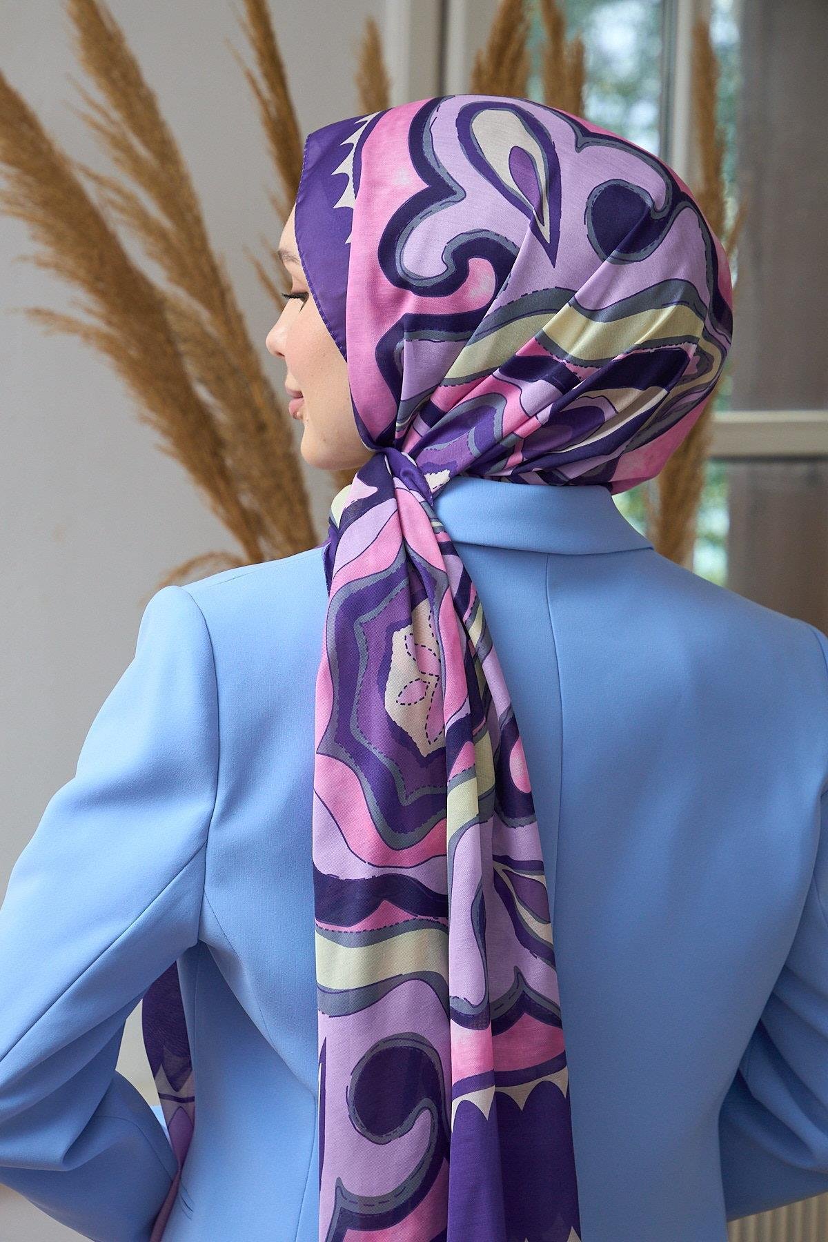 Yaz Işıltısı Koleksiyonu Soft Şal Lila Pembe 3045-09