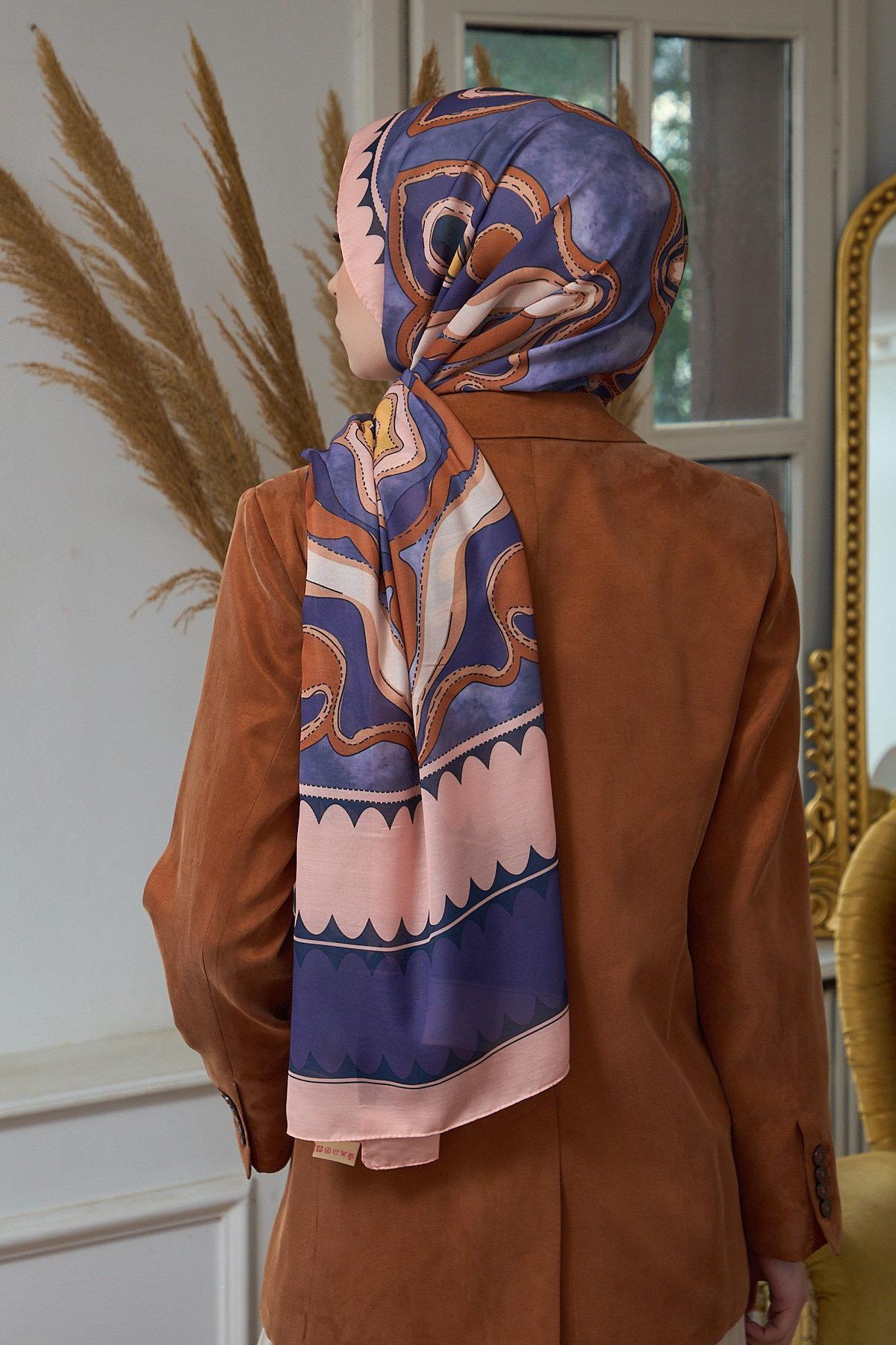 Yaz Işıltısı Koleksiyonu Soft Şal Mor Pembe 3045-12