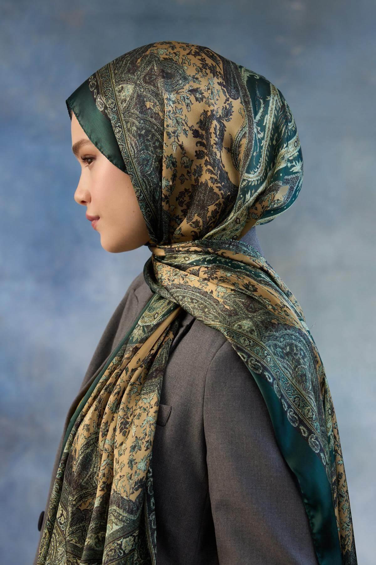 Zümrüt Hint Vual Şal -  5002-07