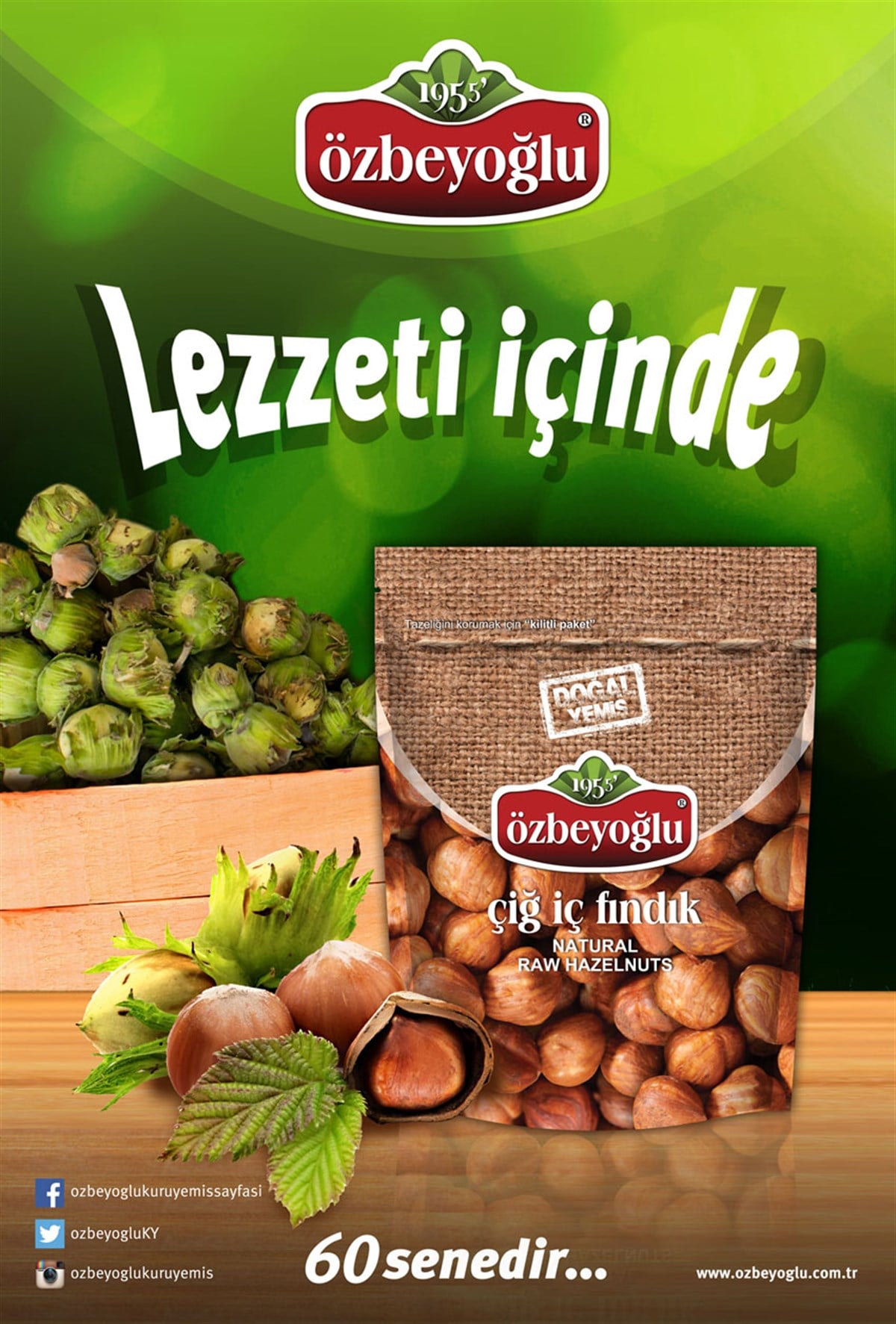 Doğal Çiğ İç Fındık (150gr/ad)