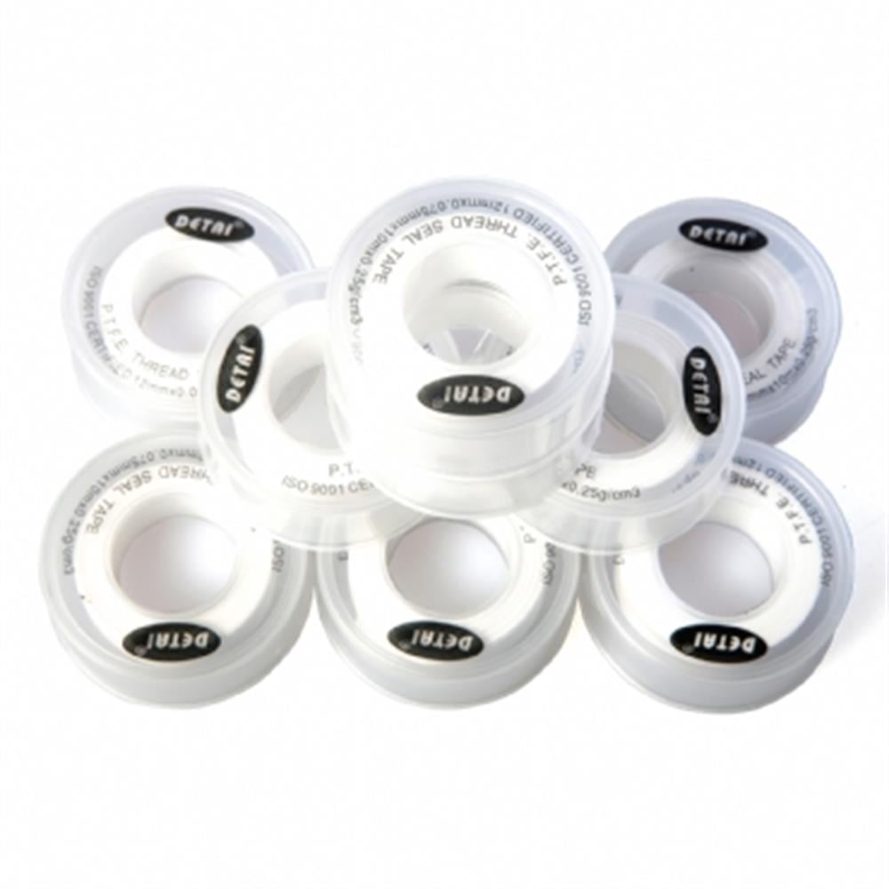 DETAI, PTFE BANT 0.075X12X10M 0,25G/CM3