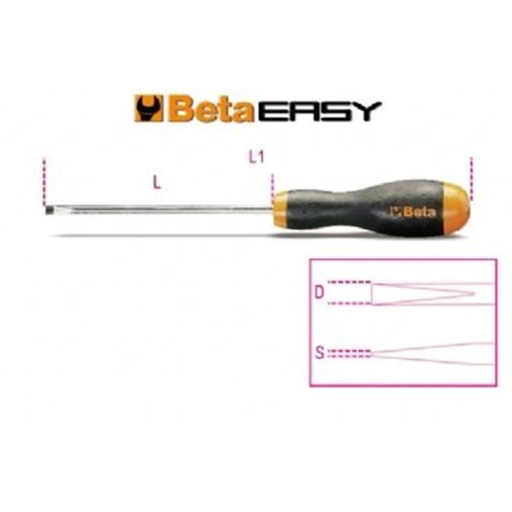 Düz Tornavida 1204 2,5x60