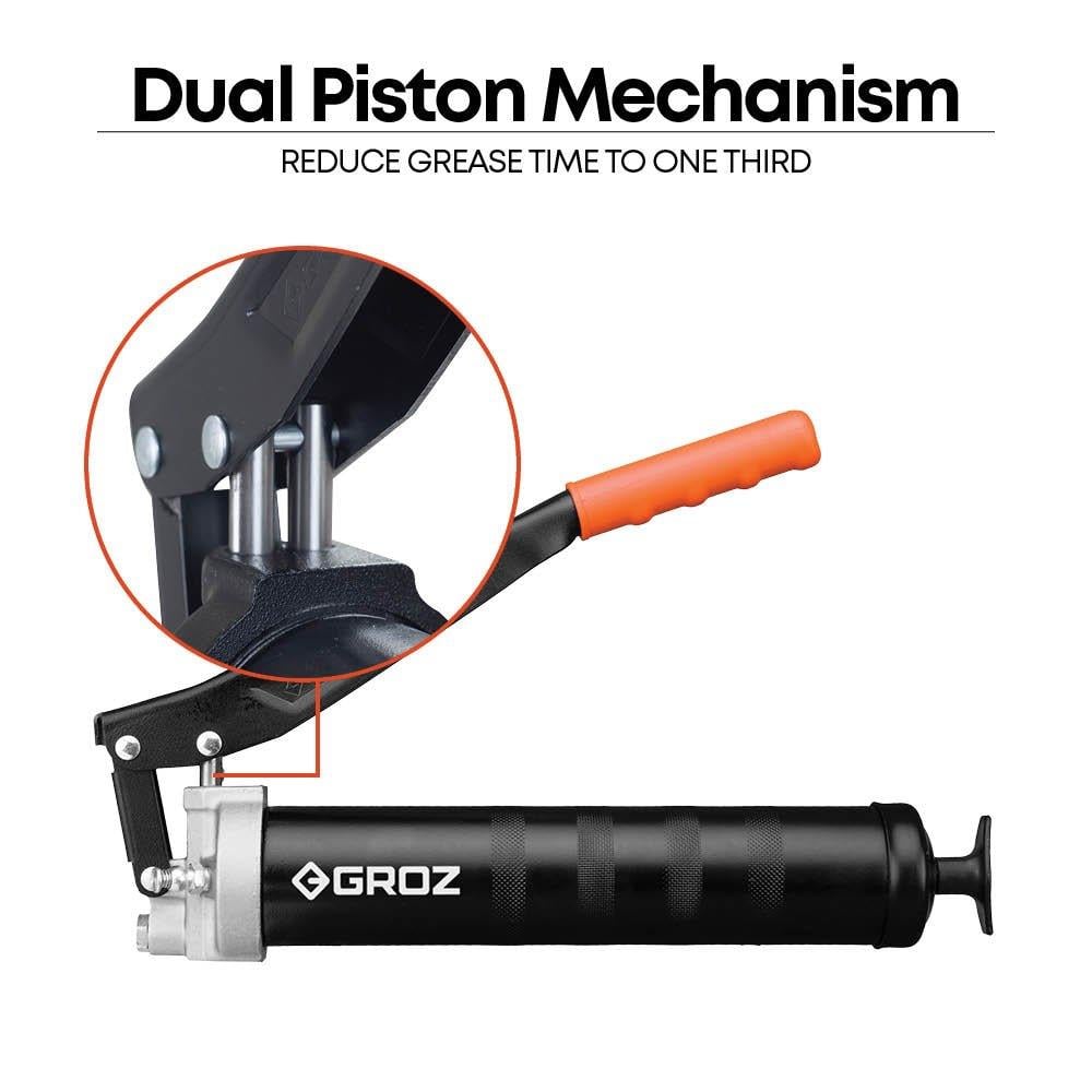 Groz Çift Piston Gres Pompası 500cc