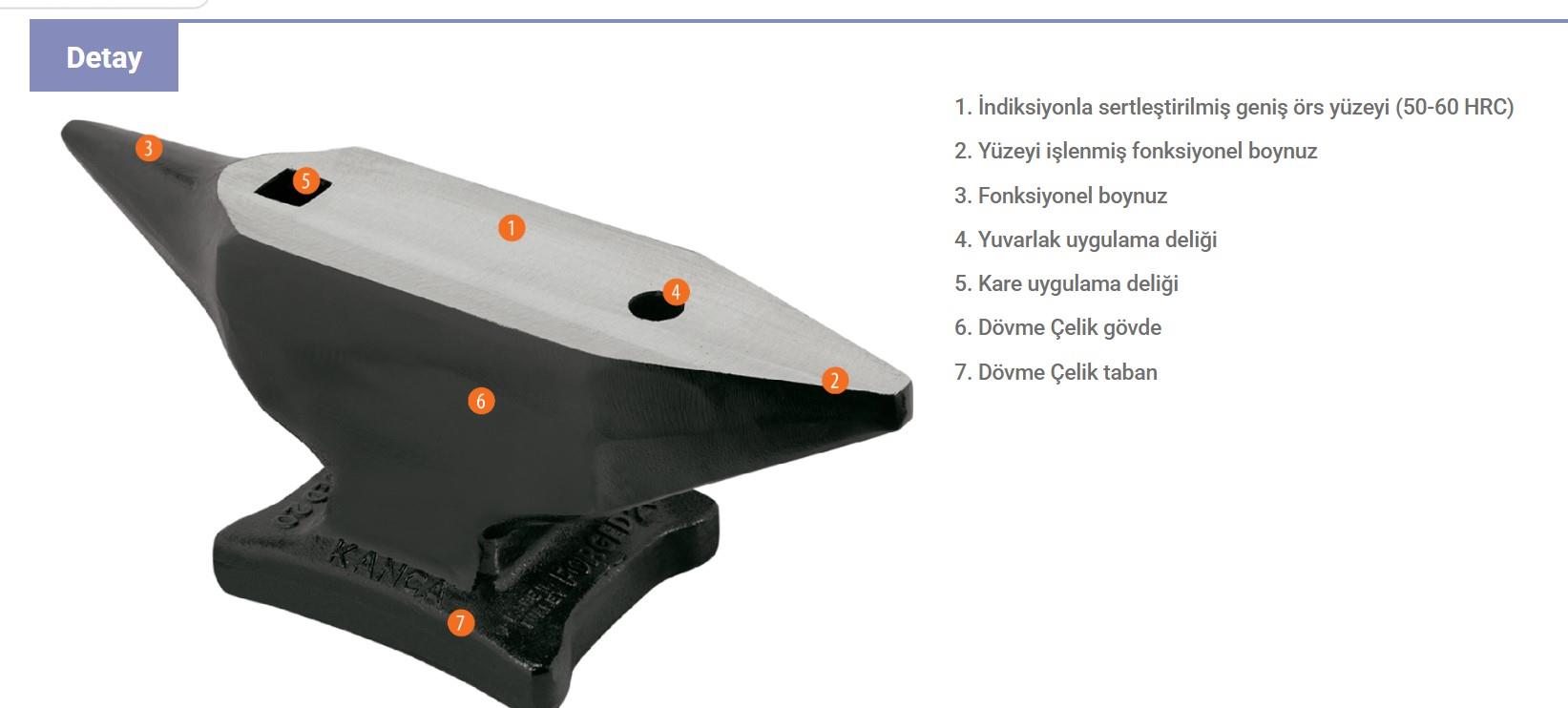 Kanca Dövme Çelik Örs 20kg