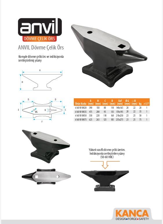 Kanca Dövme Çelik Örs 50kg