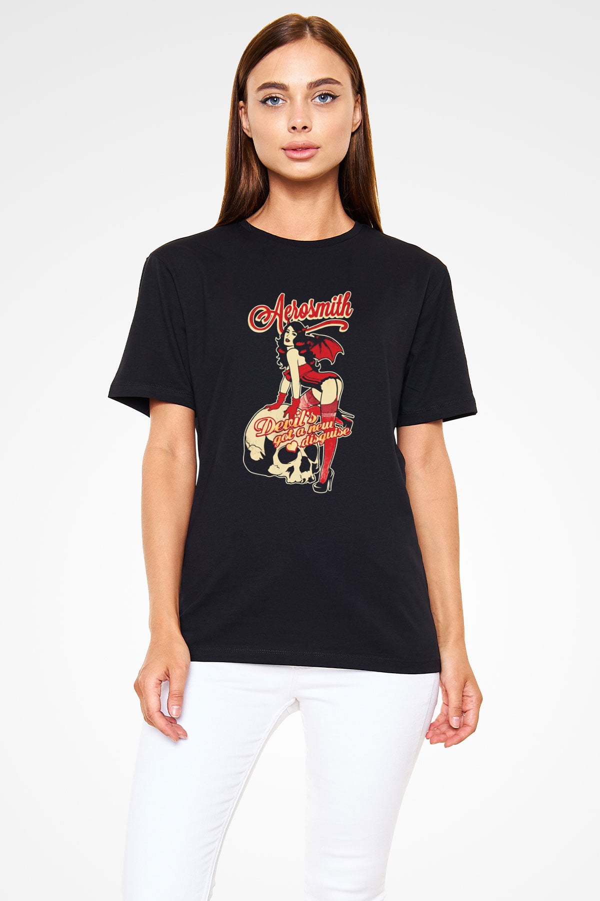  Aerosmith Siyah Unisex Tişört T-Shirt - TişörtFabrikası