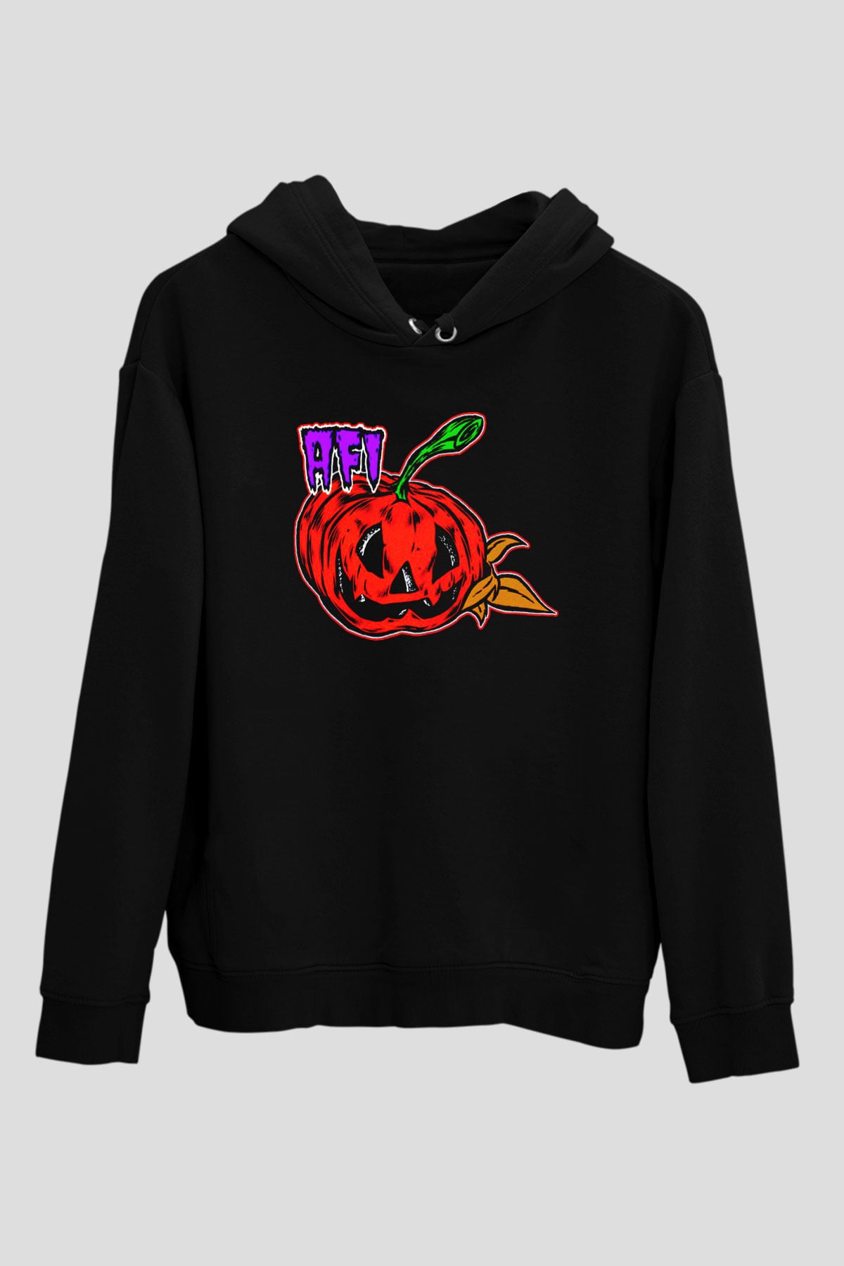  Afi Siyah Unisex Kapüşonlu Sweatshirt