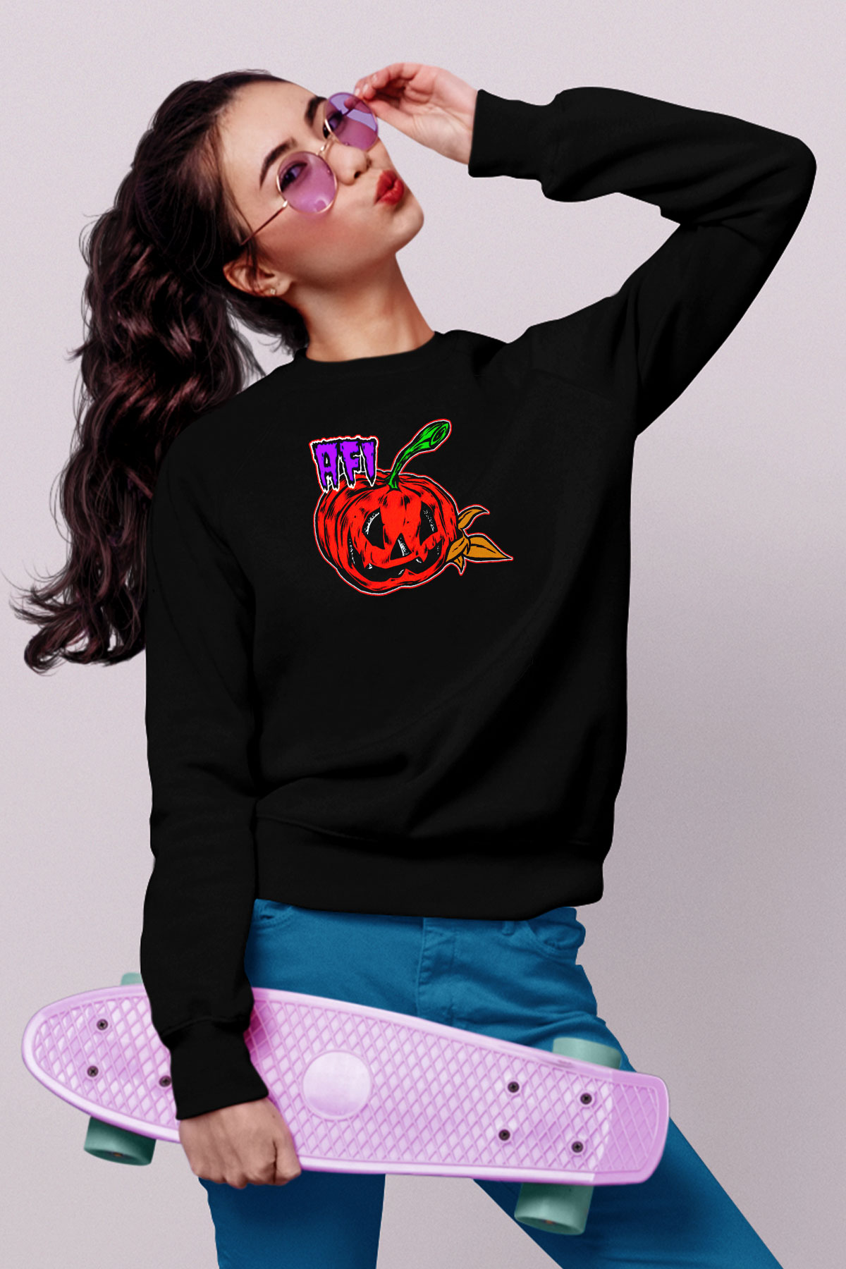  Afi Siyah Unisex Sweatshirt