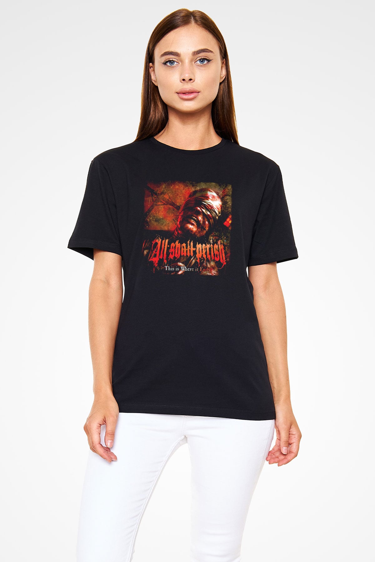  All Shall Perish Siyah Unisex Tişört T-Shirt - TişörtFabrikası