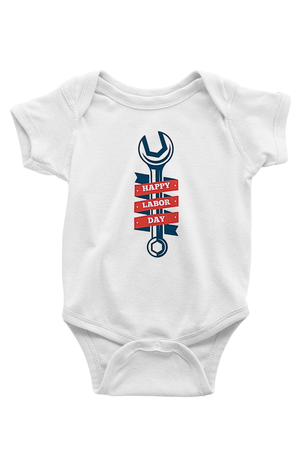 1 Mayıs Baskılı Beyaz Unisex Bebek Body - Zıbın