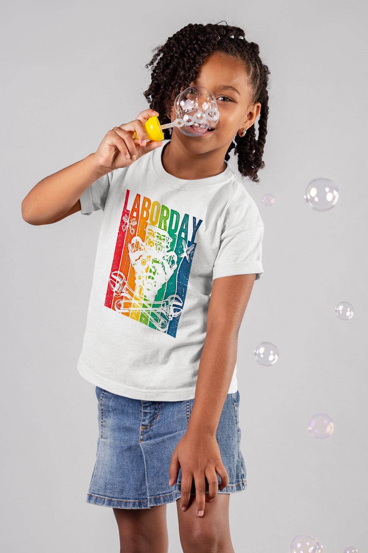 1 Mayıs Baskılı Beyaz Unisex Beyaz Çocuk Tişört - Tshirt