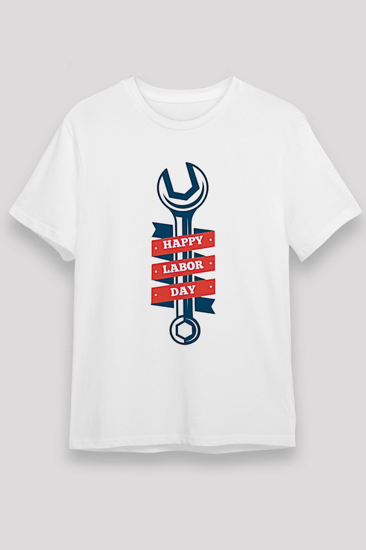 1 Mayıs Unisex Baskılı Beyaz Tişört - Tshirt