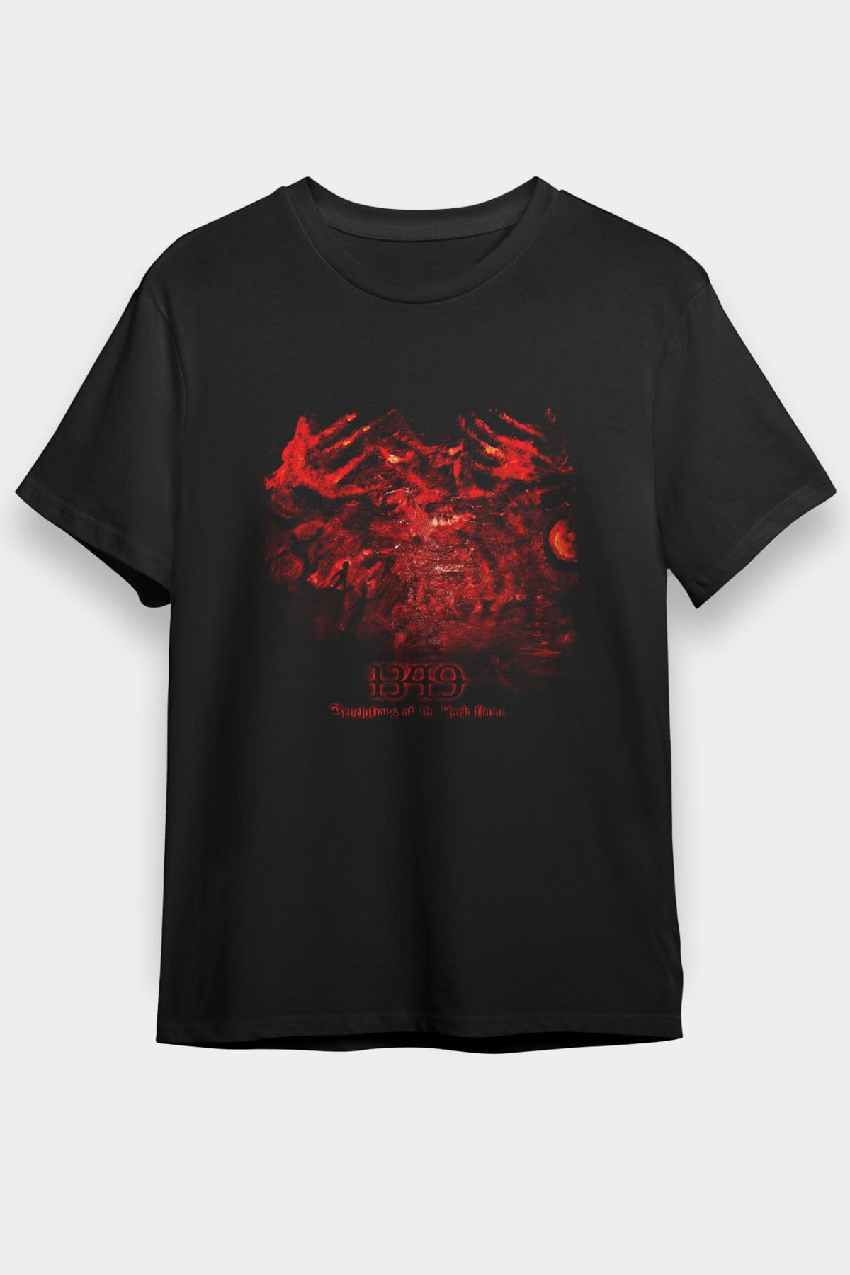1349 Baskılı Unisex Siyah Tişört