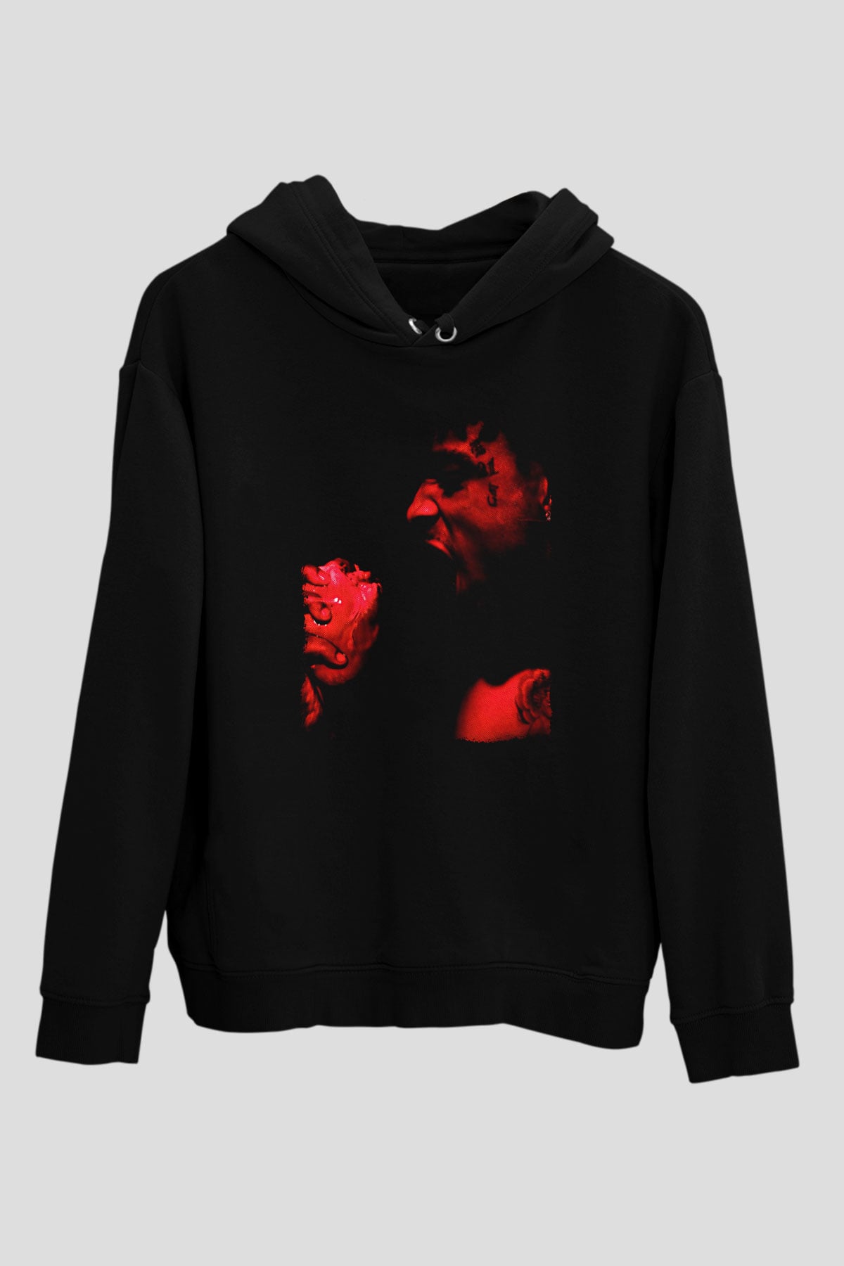 21 Savage Baskılı Unisex Siyah Hoodie