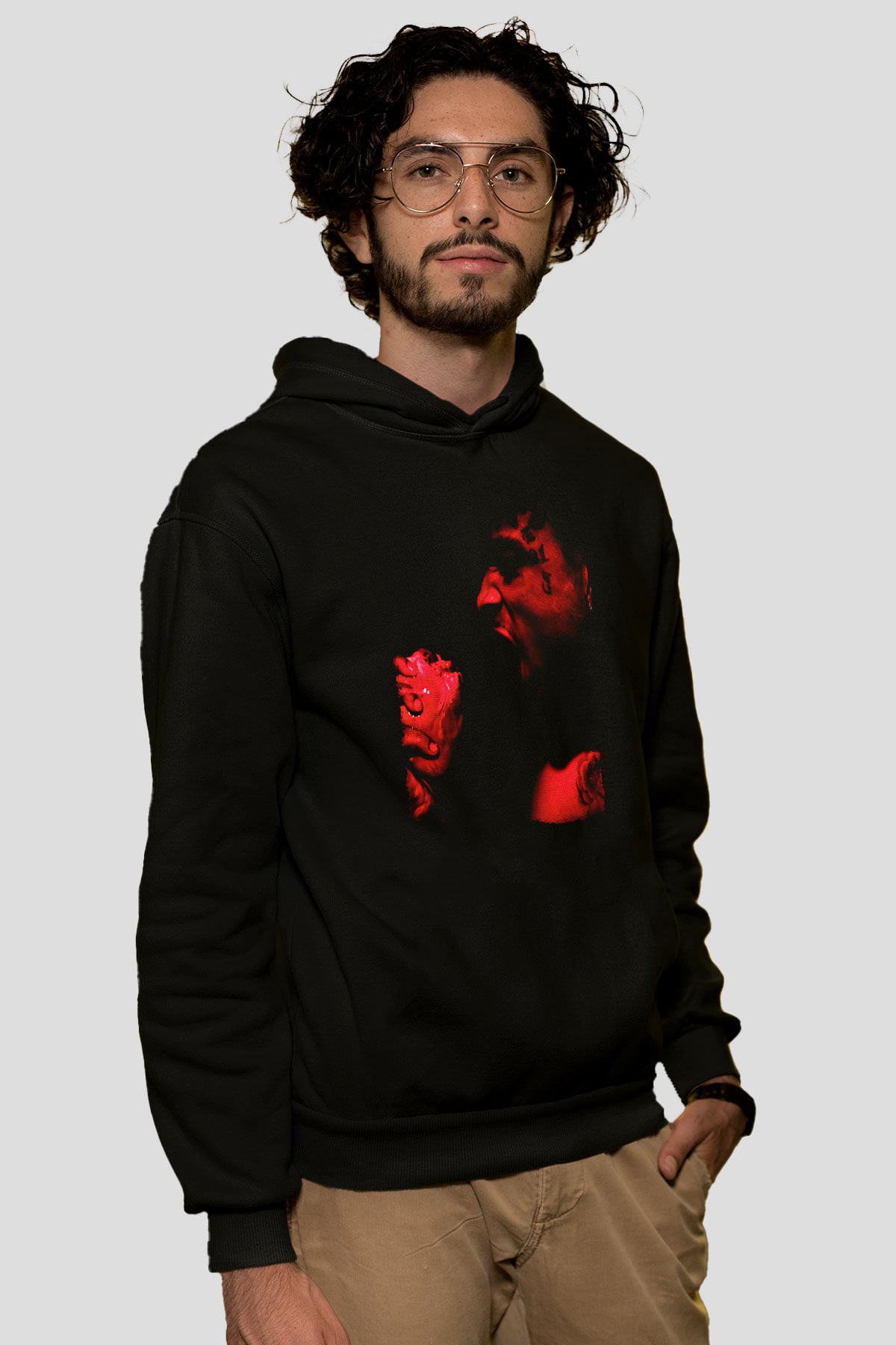 21 Savage Baskılı Unisex Siyah Hoodie