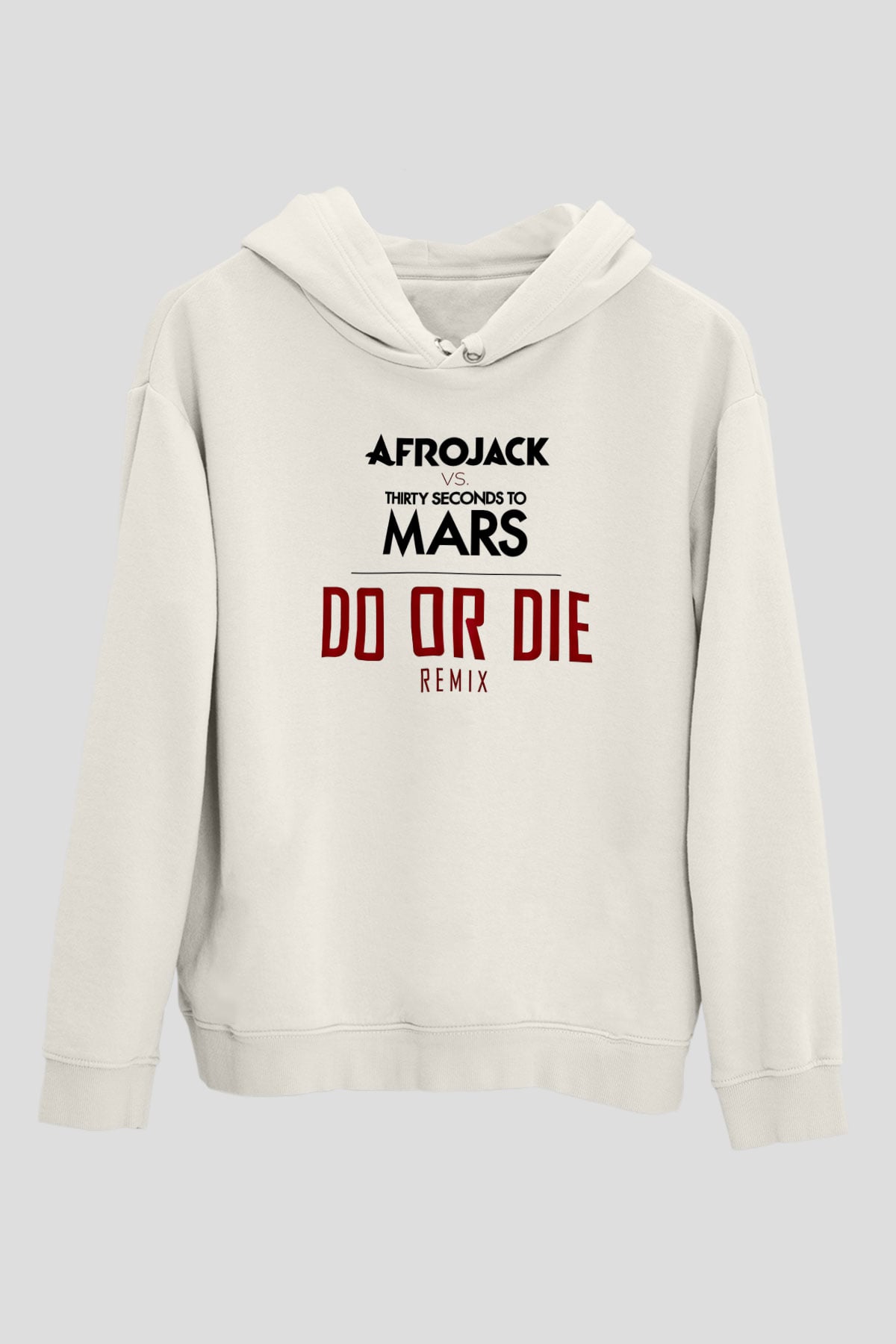 30 Seconds To Mars Baskılı Unisex Beyaz Hoodie