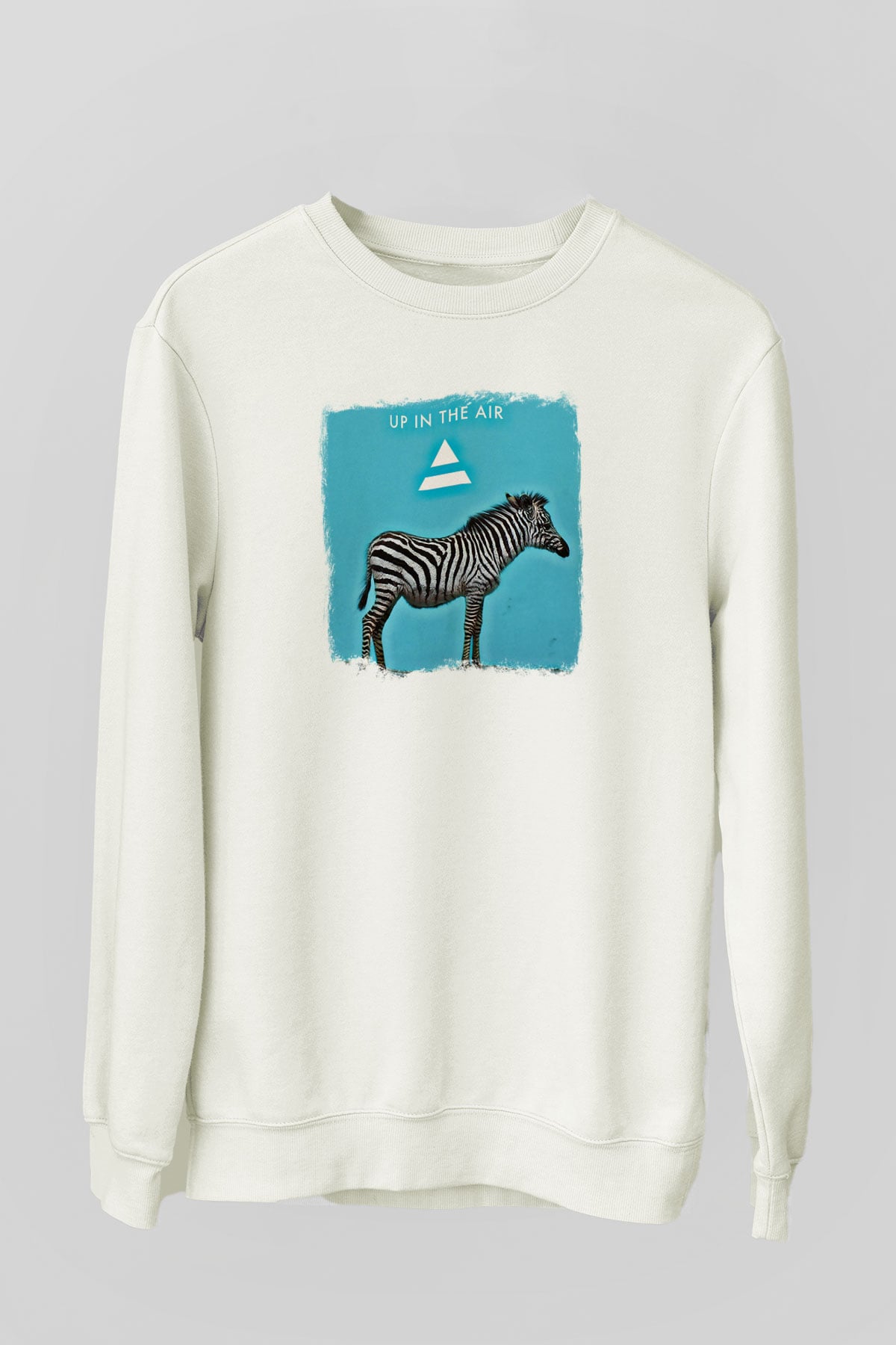 30 Seconds To Mars Baskılı Unisex Beyaz Sweatshirt