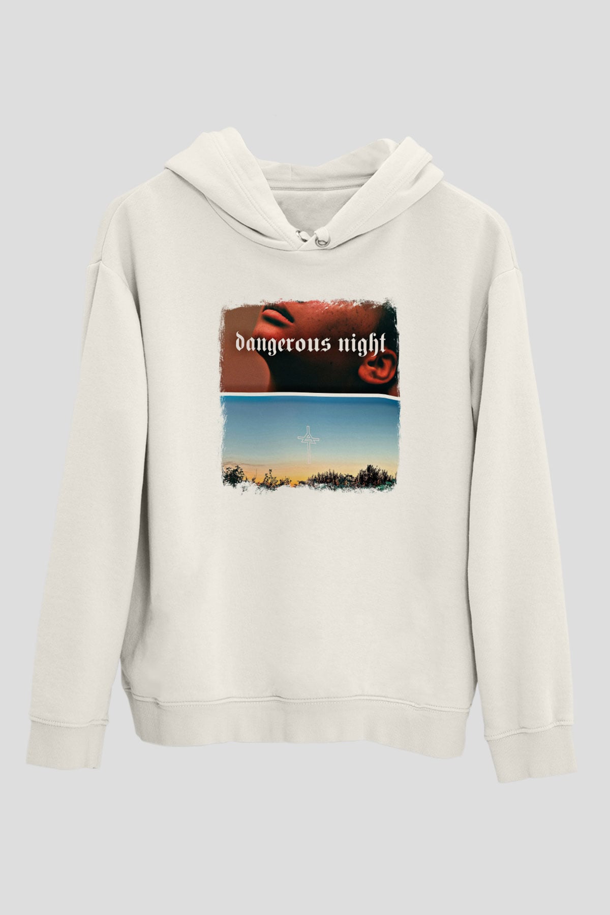 30 Seconds To Mars Baskılı Unisex Beyaz Hoodie