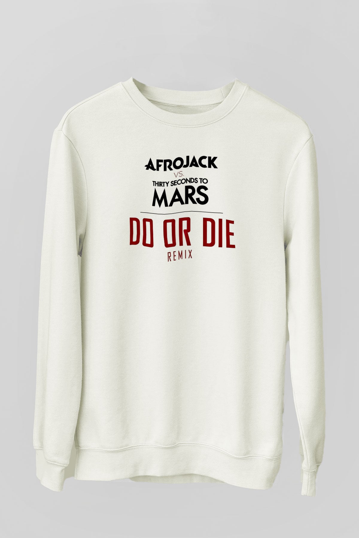 30 Seconds To Mars Baskılı Unisex Beyaz Sweatshirt
