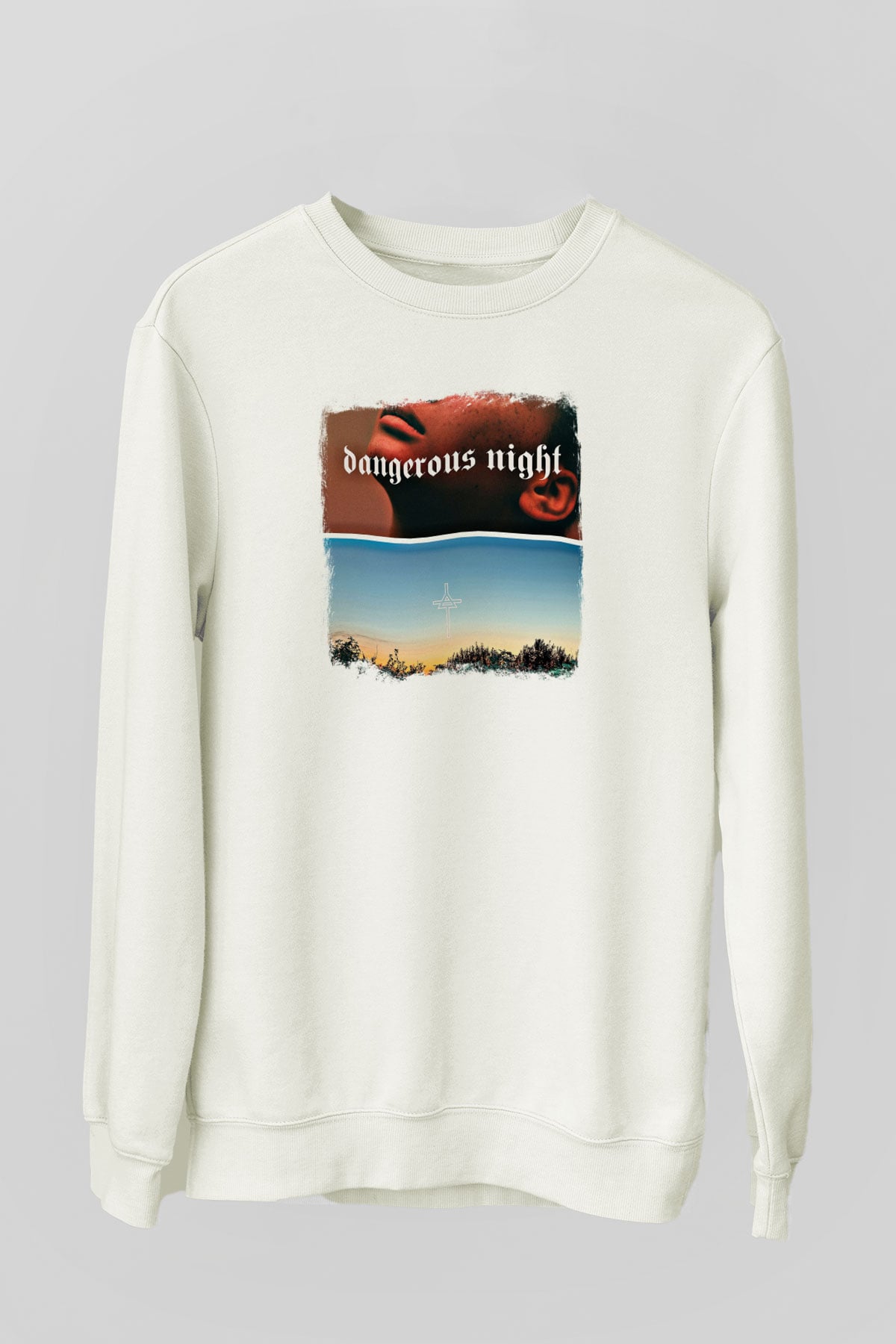 30 Seconds To Mars Baskılı Unisex Beyaz Sweatshirt