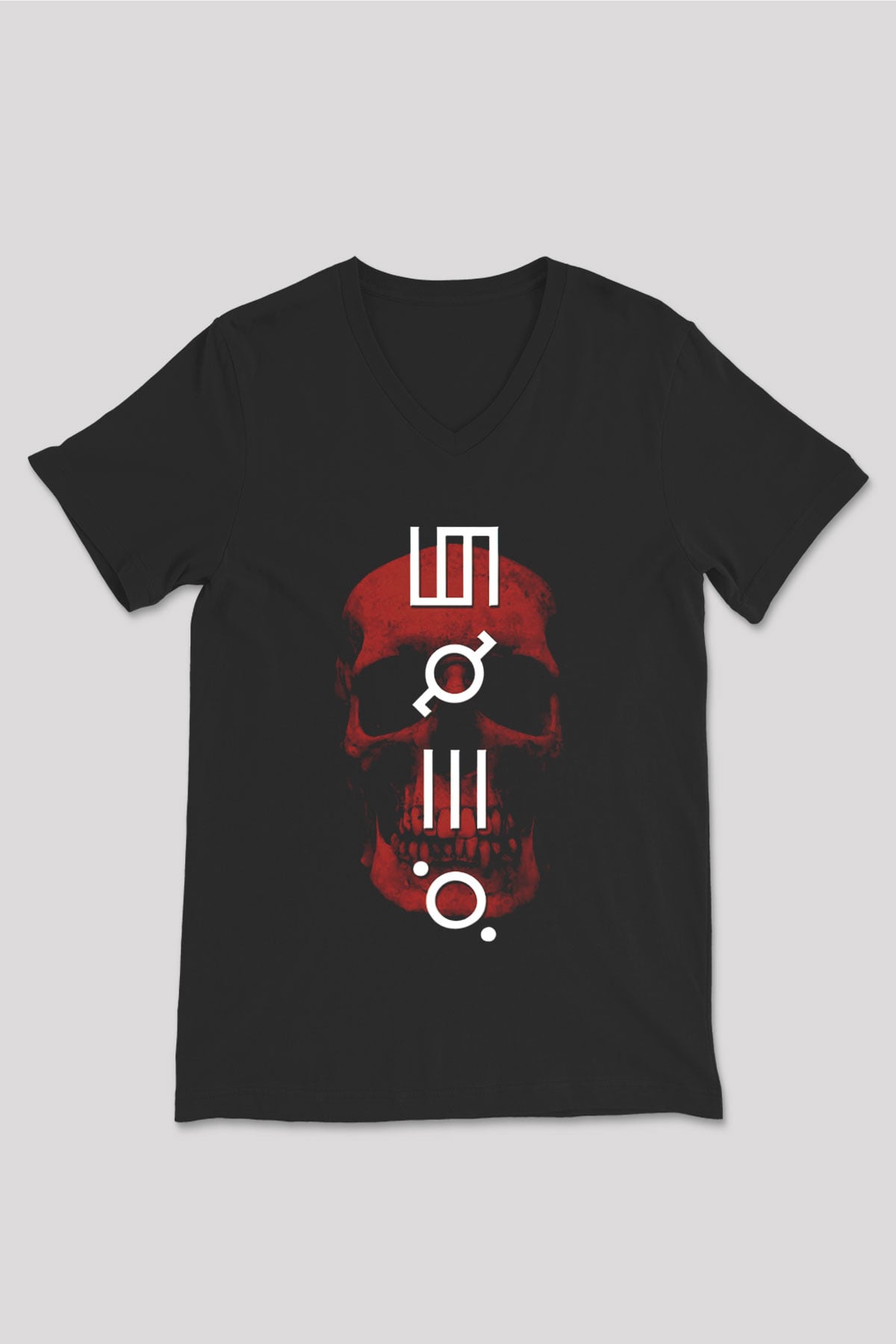 30 Seconds To Mars Siyah Unisex V Yaka Tişört T-Shirt