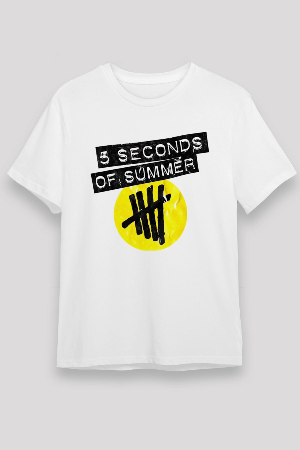 5 Seconds Of Summer Beyaz Unisex Tişört T-Shirt - TişörtFabrikası