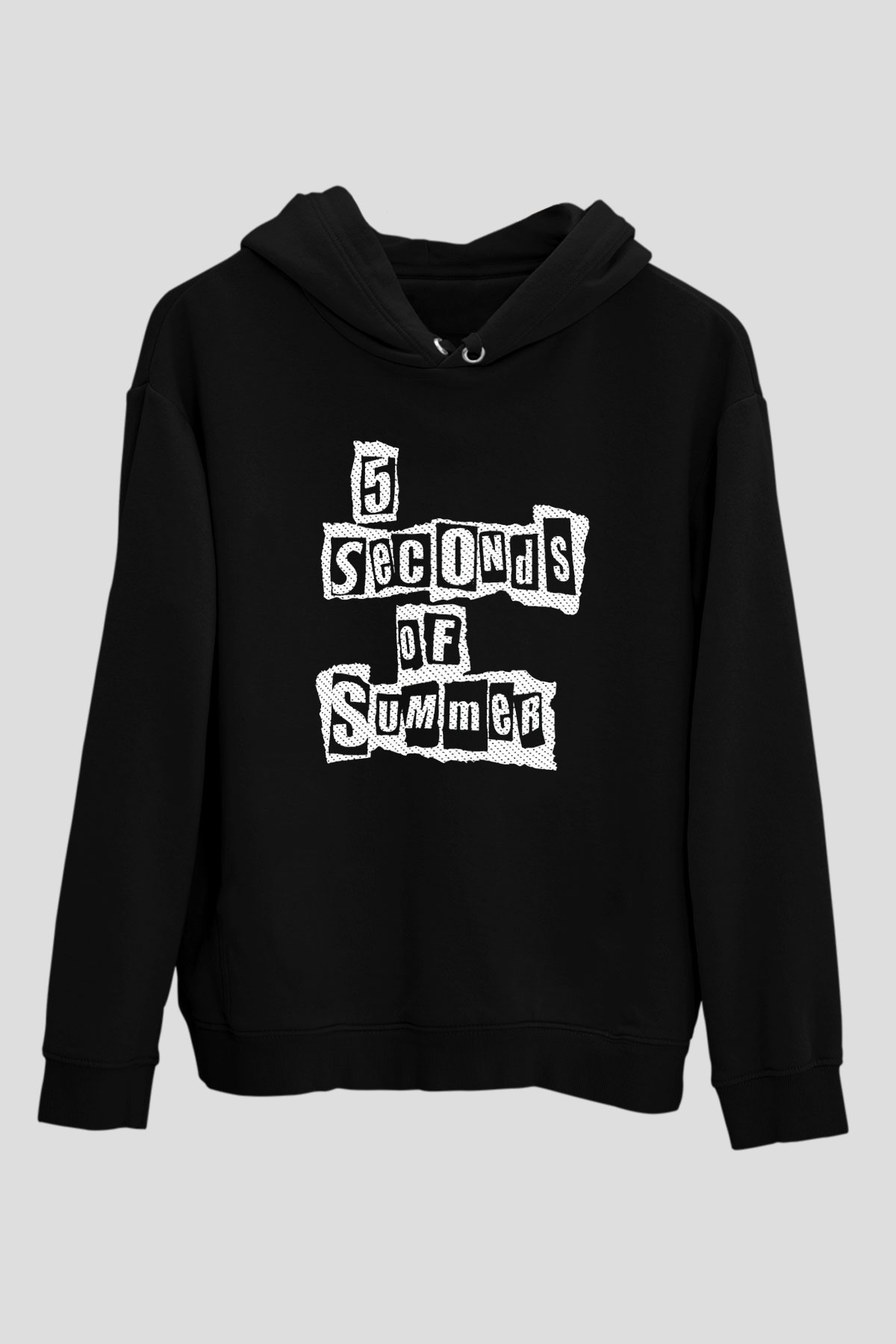 5 Seconds Of Summer Siyah Unisex Hoodie
