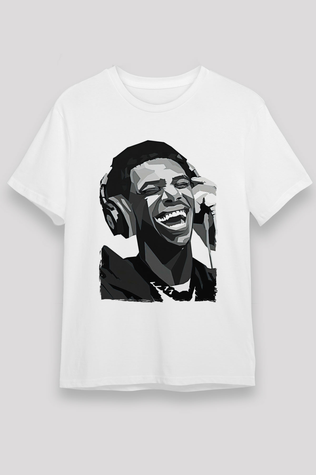 A Boosie Wit Da Hoodie Baskılı Unisex Beyaz Tişört - Tshirt