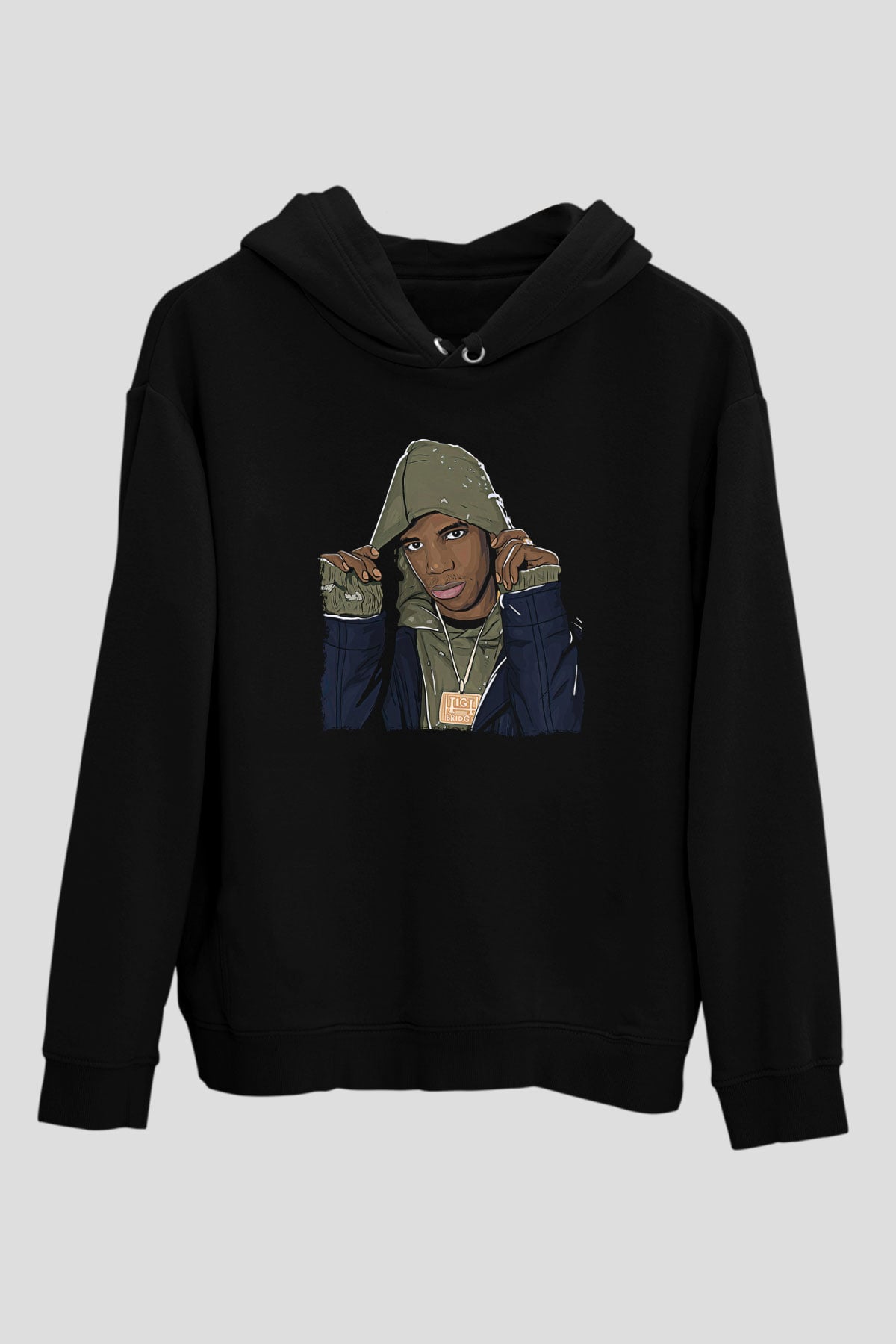 A Boosie Wit Da Hoodie Baskılı Unisex Siyah Hoodie