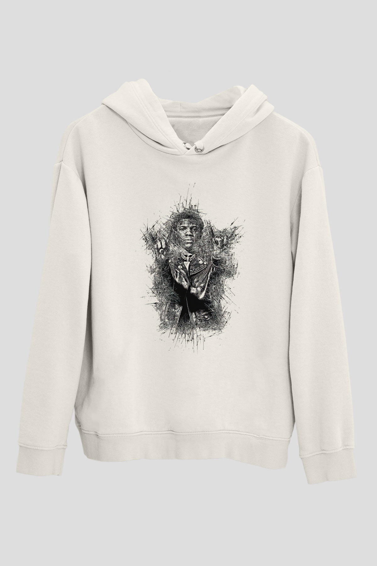 A Boosie Wit Da Kapüşonlu Sweatshirt Baskılı Beyaz Unisex Kapüşonlu Sweatshirt