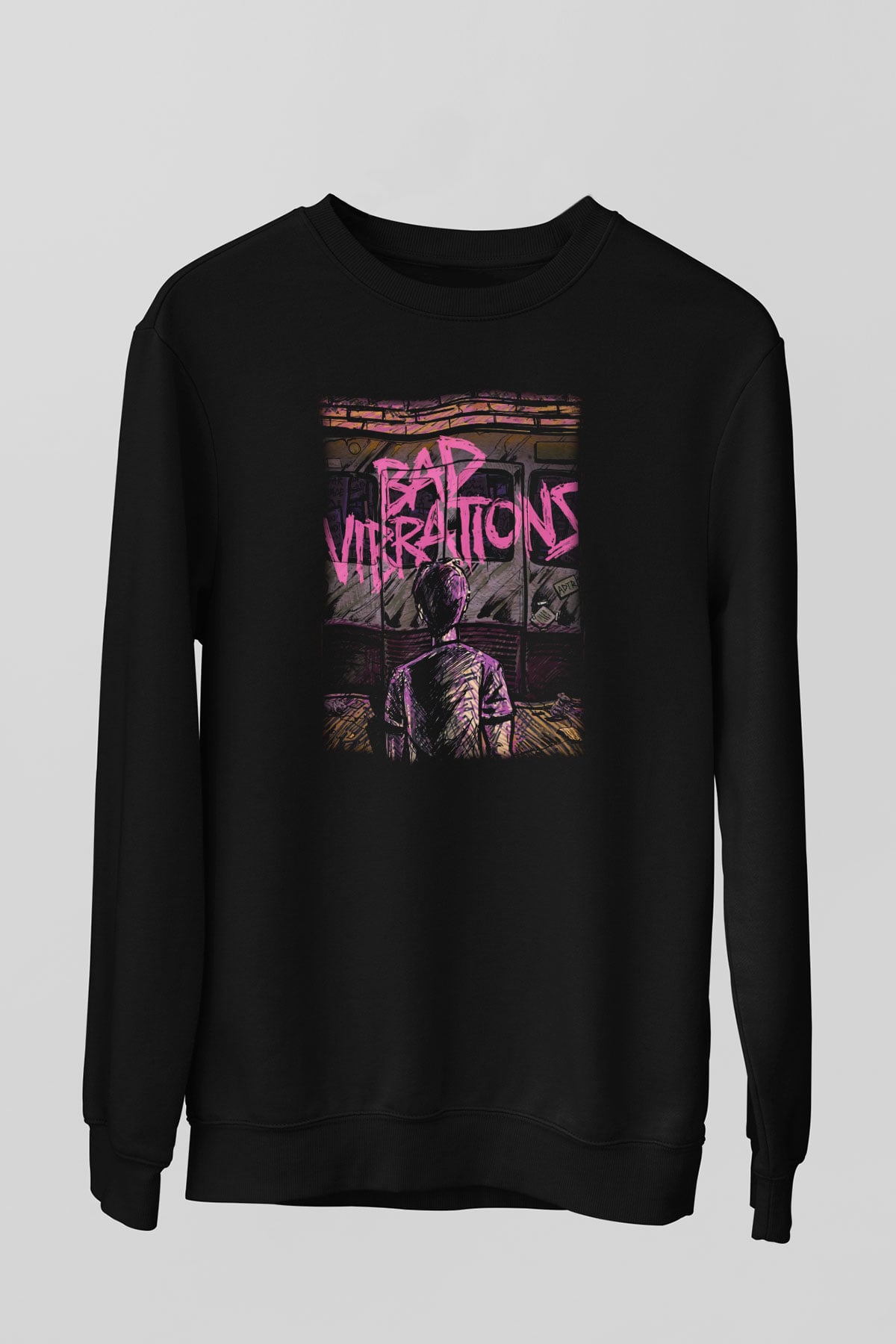 A Day To Remember Bad Vibrations Siyah Unisex Sweatshirt