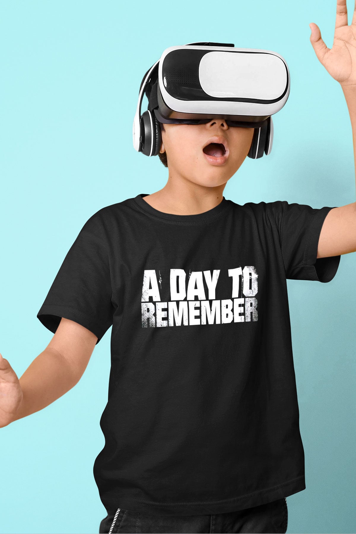 A Day To Remember Baskılı Siyah Unisex Çocuk Tişört