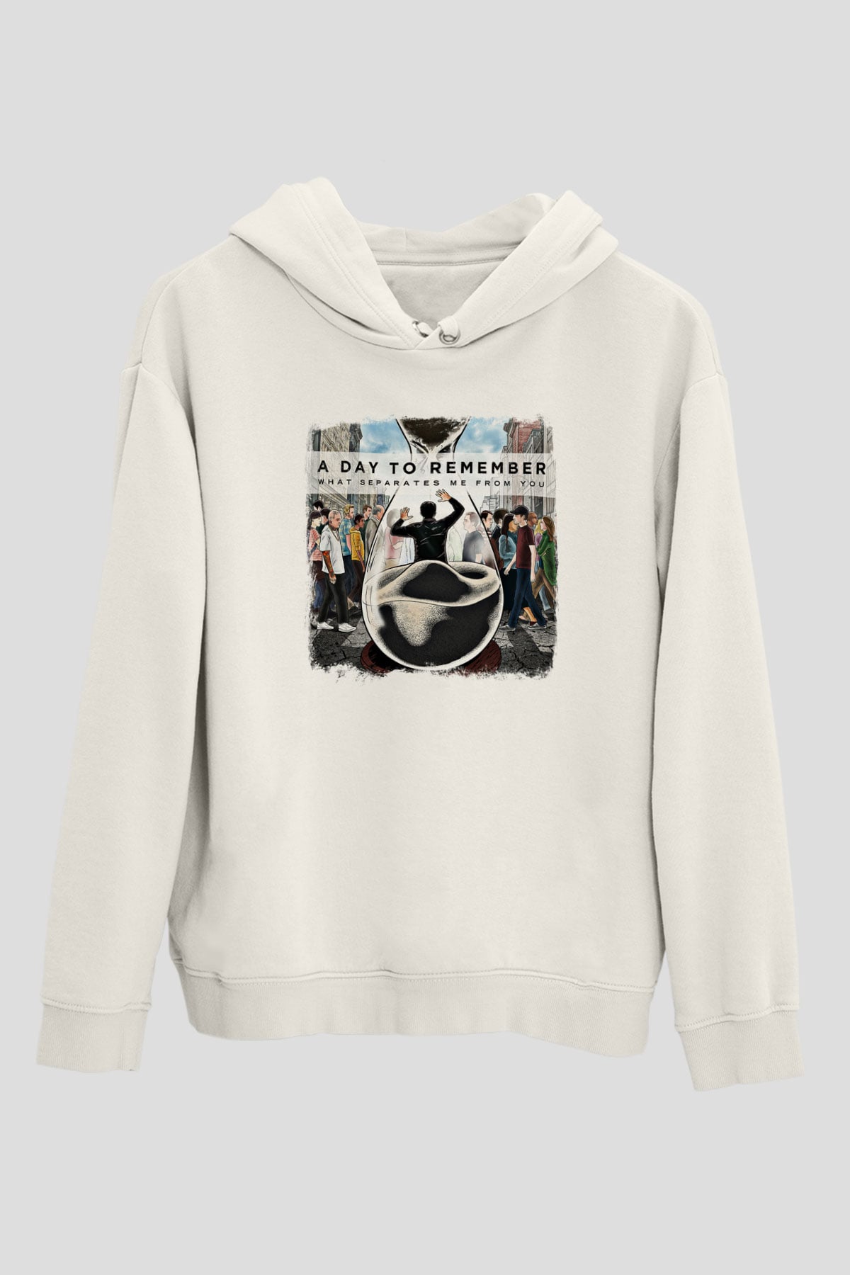 A Day to remember Baskılı Unisex Beyaz Hoodie