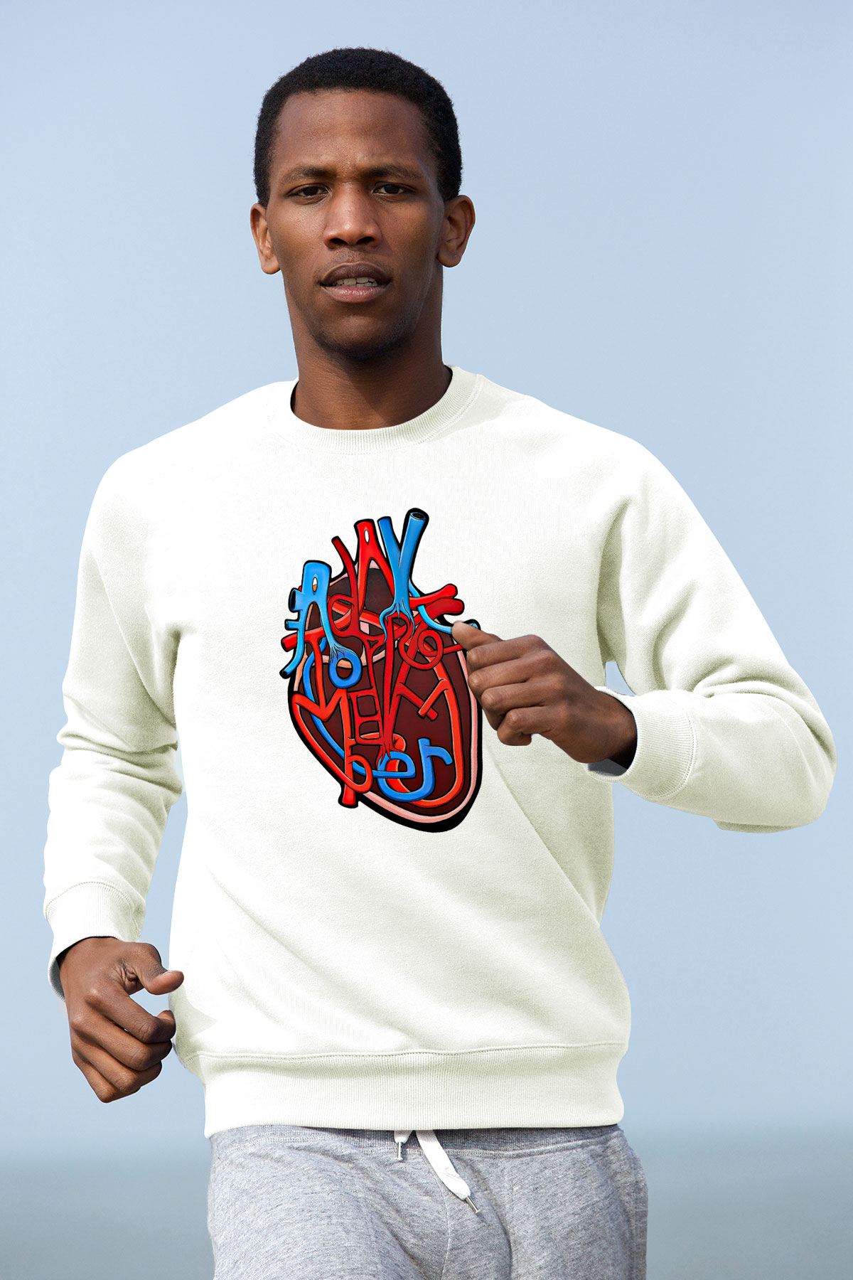 A Day to remember Baskılı Unisex Beyaz Sweatshirt